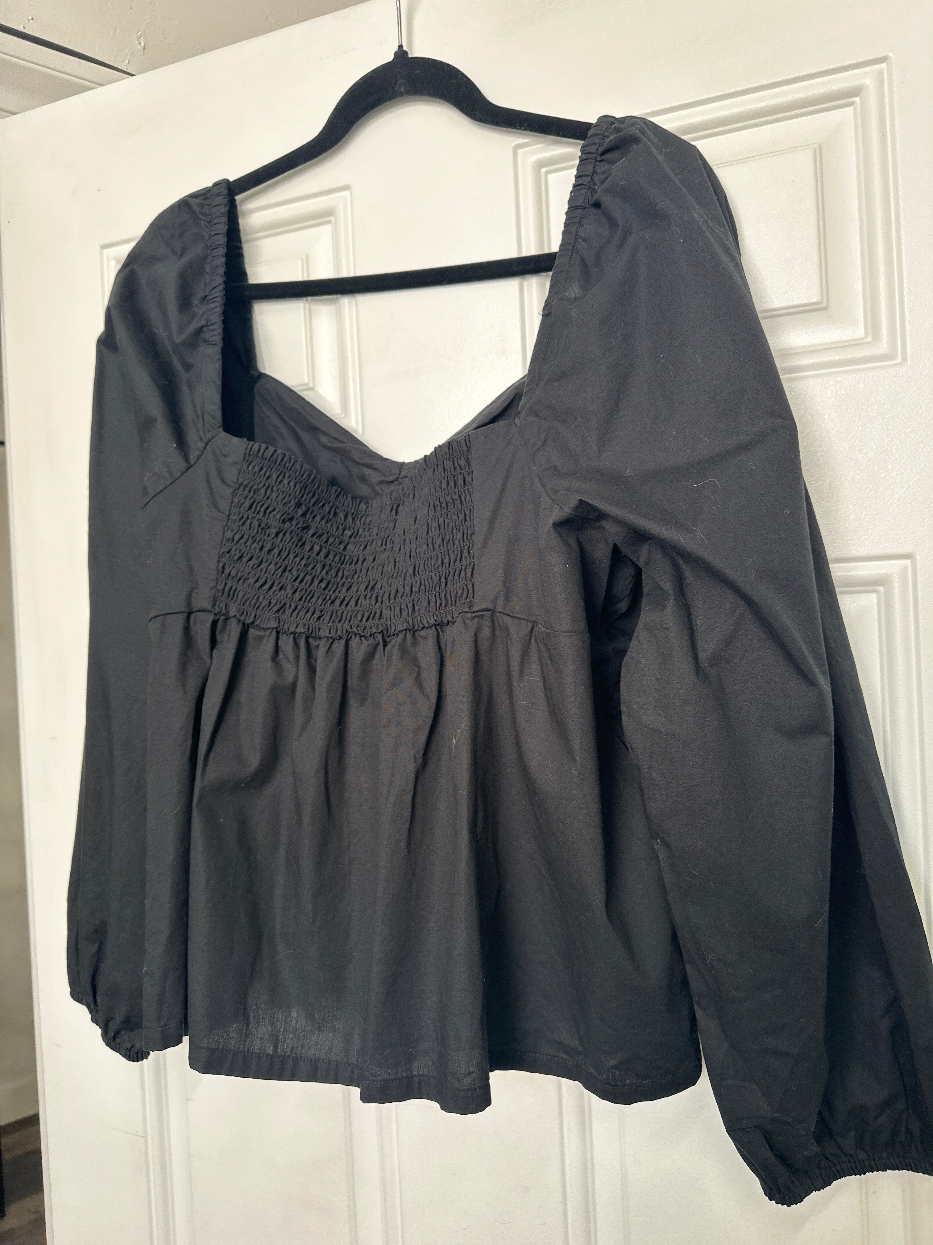 J. Crew Black Top- XL