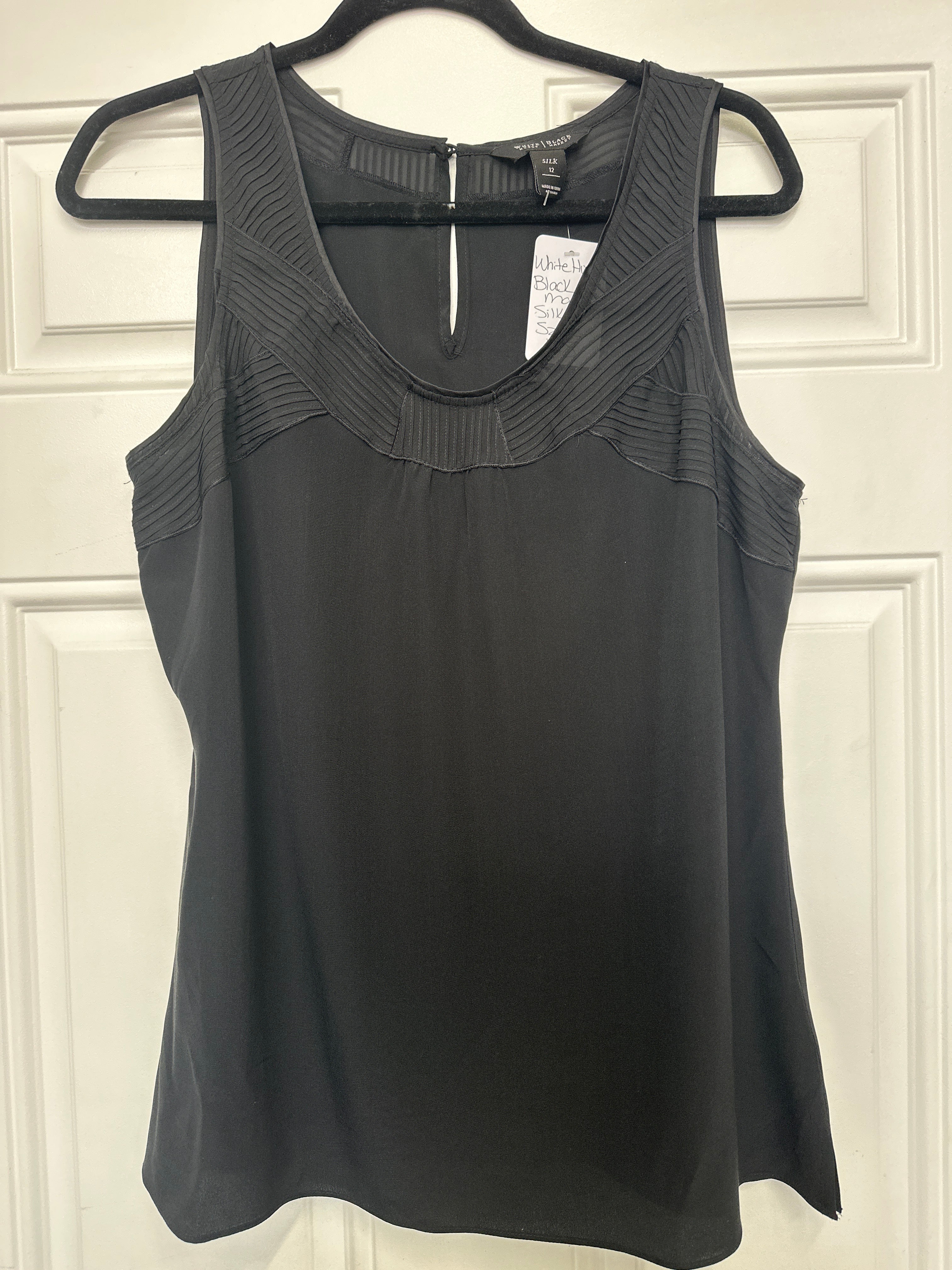 White House Black Market Silk Tank- Sz 12