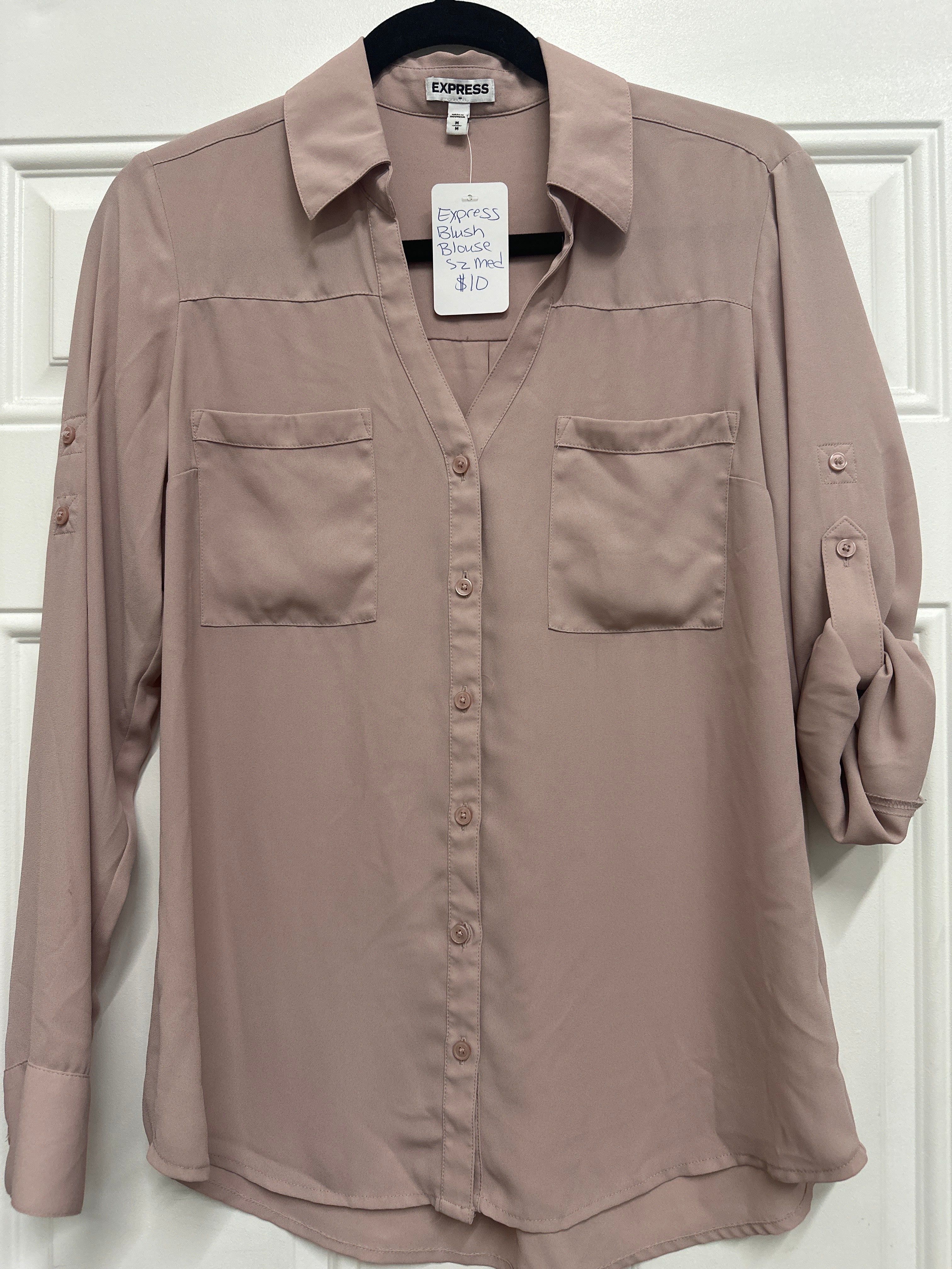 Express Blush Blouse- Med