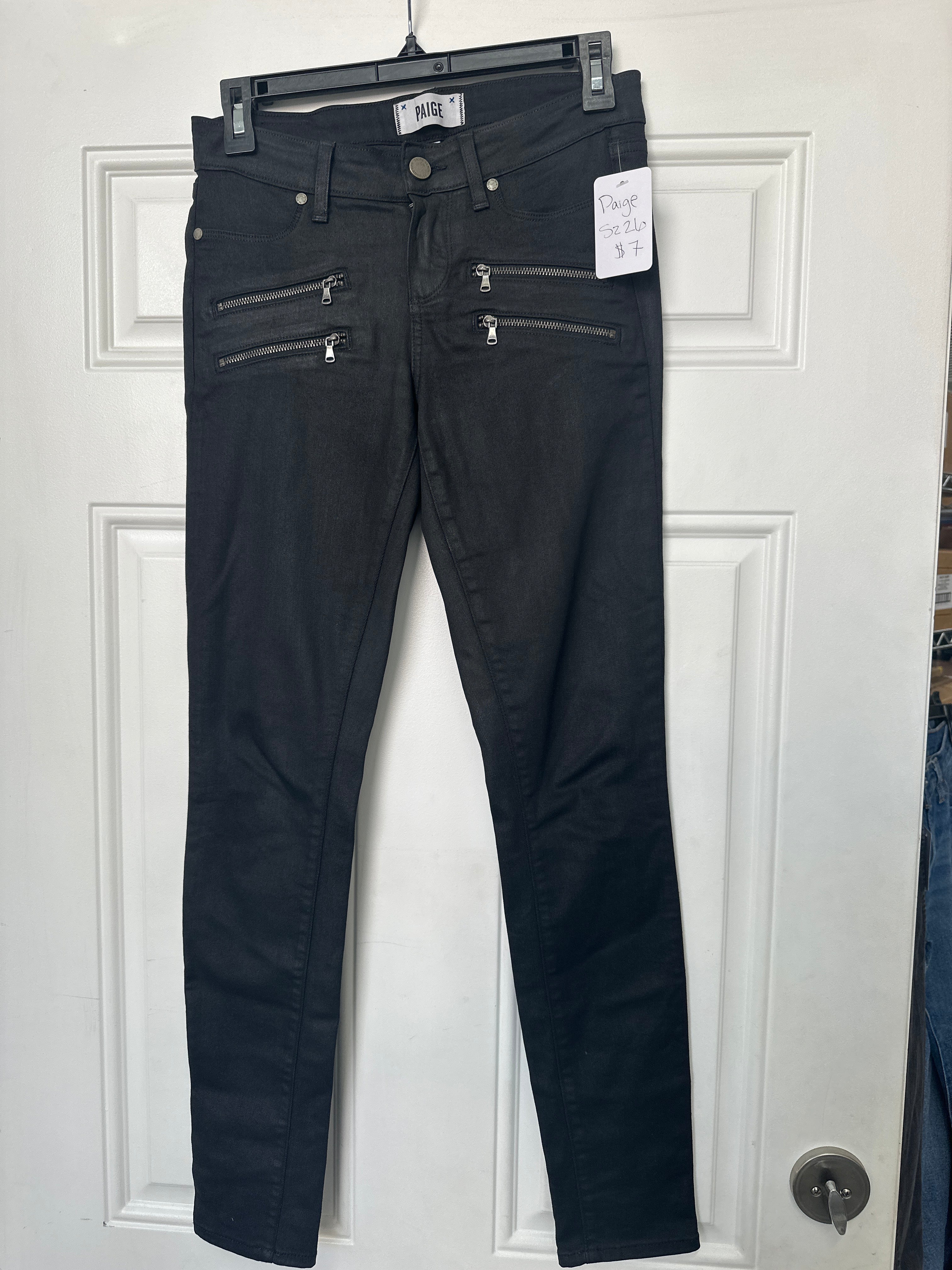 Paige Zipper Jeans- Sz 26