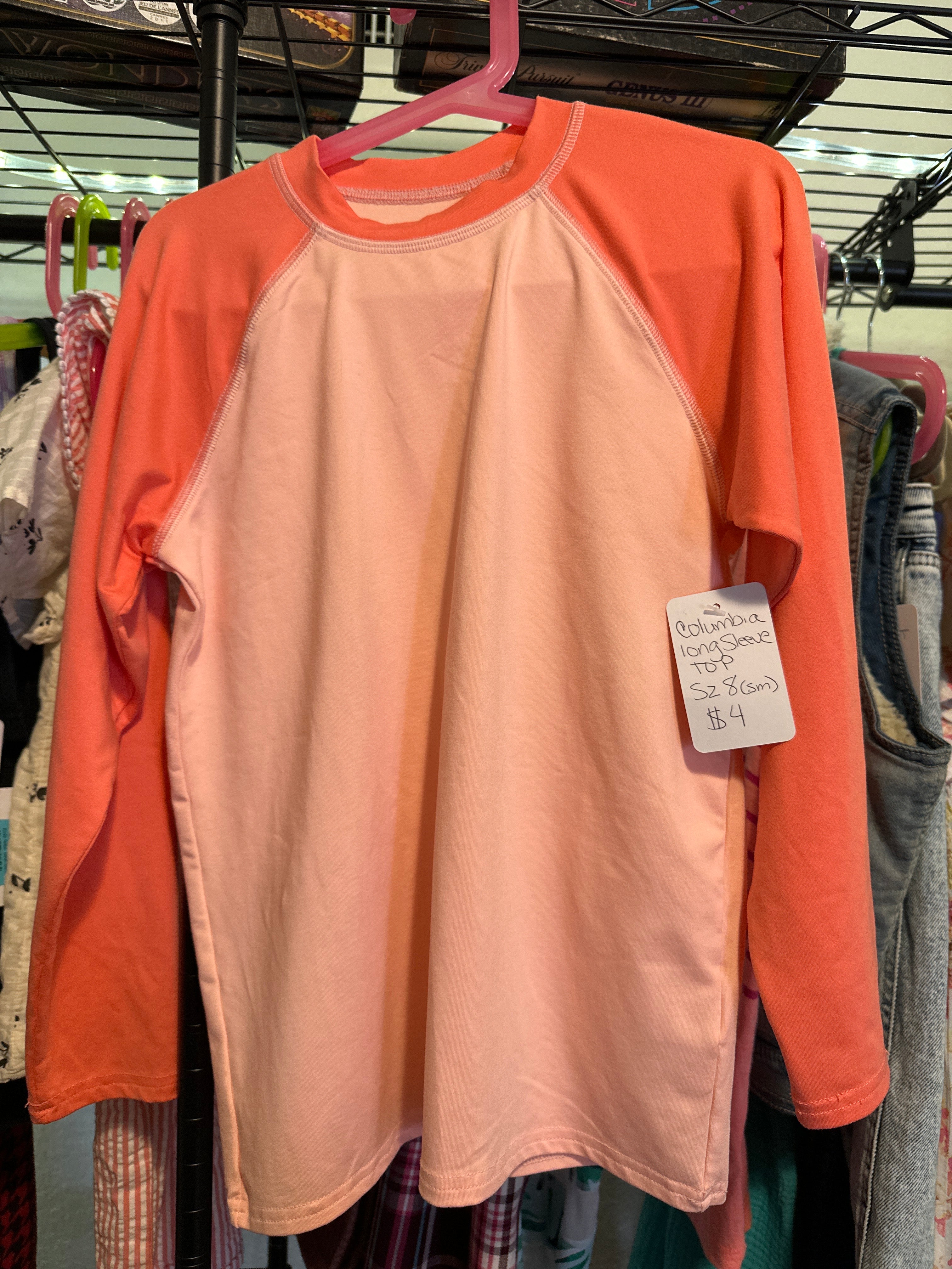 Kids Columbia Long Sleeve Top Sz 8 Small