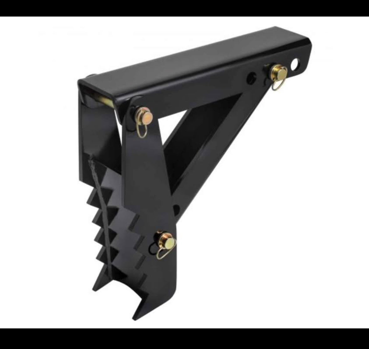 18" Backhoe Thumb, 1/2" Teeth Thickness Heavy Duty Excavator Thumb, Black Steel Weld On Thumb