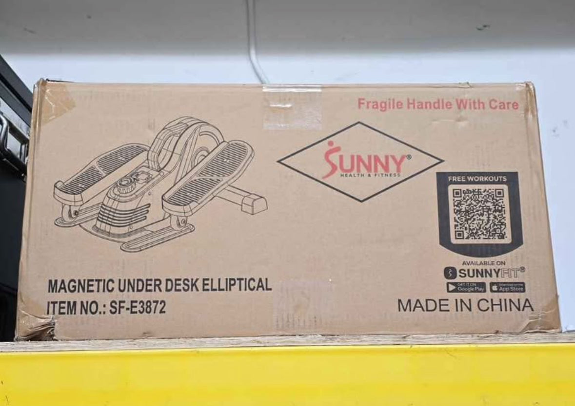 2-in-1 Sit/Stand Mini Elliptical Machine, Portable Under Desk