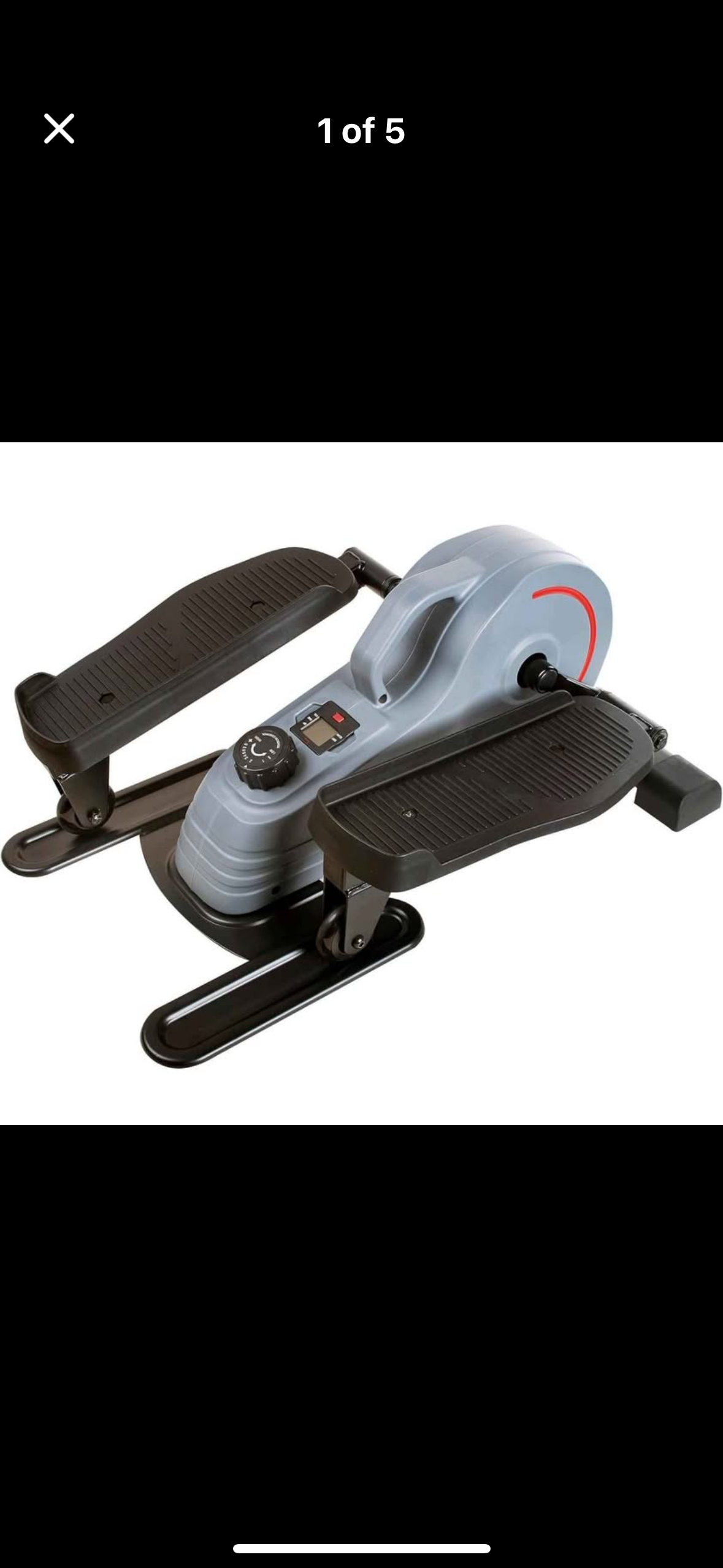 2-in-1 Sit/Stand Mini Elliptical Machine, Portable Under Desk