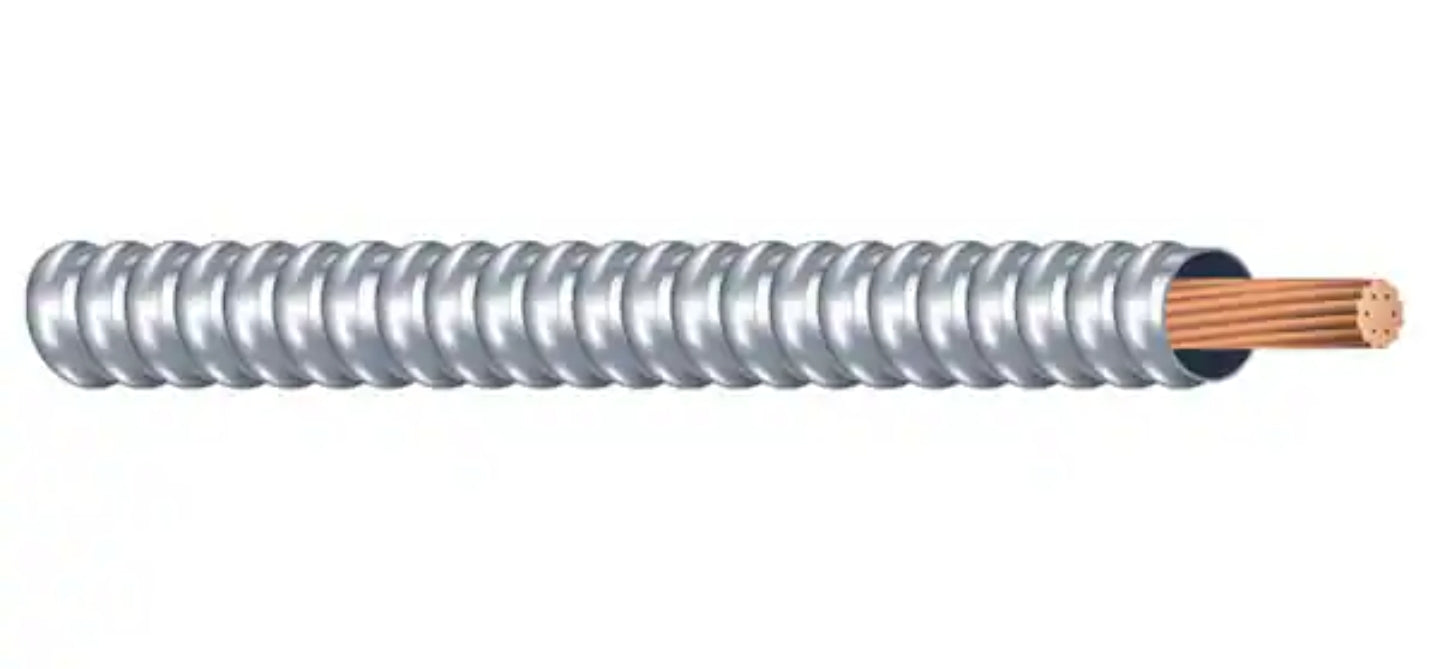 100 ft. 4/1 AC Stranded Bare Armored Ground Cable