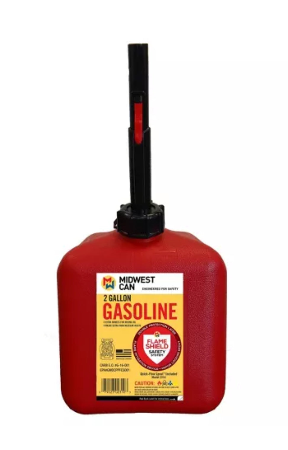 Midwest Can 2gal Gas Can Red Midwest Can