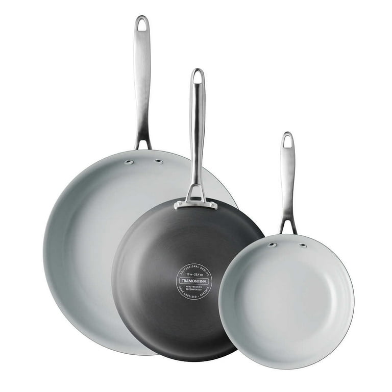 Tramontina Nonstick Hard Anodized Aluminum Ceramic Frying Pan, Set of 5
