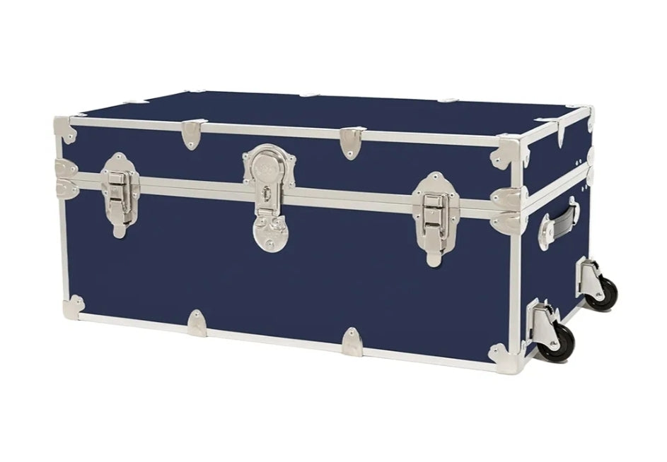 Rhino Trunk & Case Large Leather Embossed Vinyl Trunk, Chest