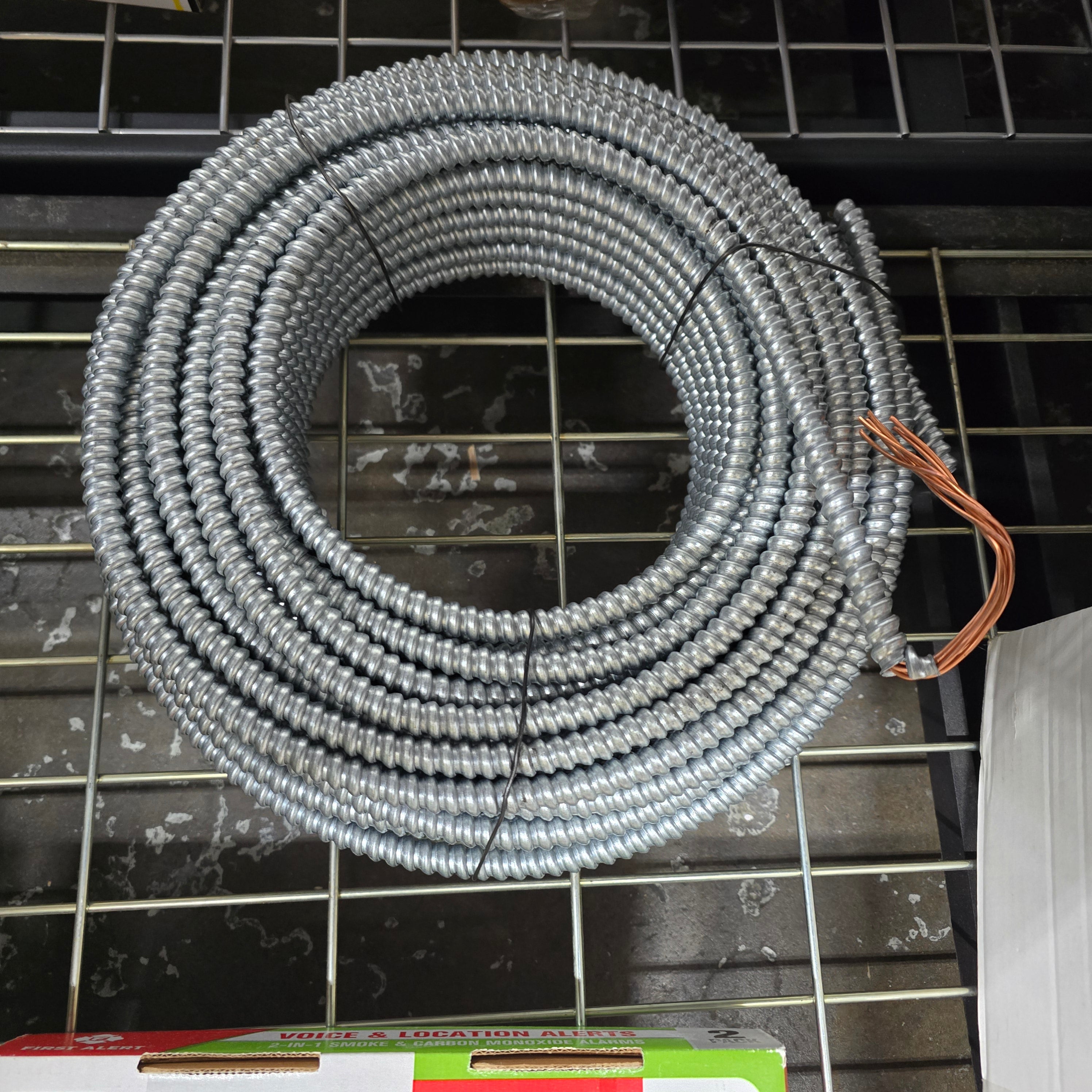 100 ft. 4/1 AC Stranded Bare Armored Ground Cable