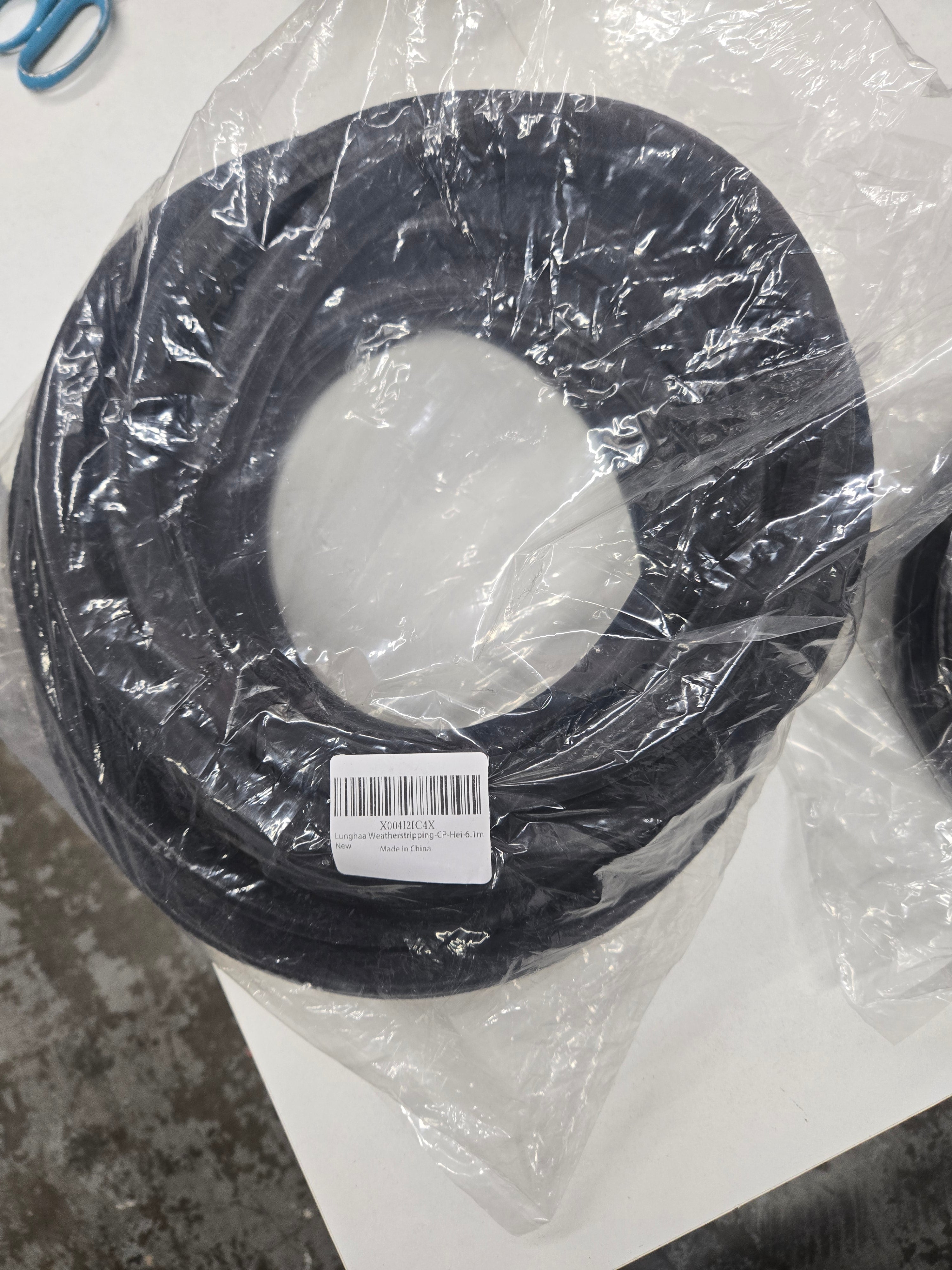 Automotive Door Weather Stripping 20Ft Car Door Rubber Edge Trim Seal