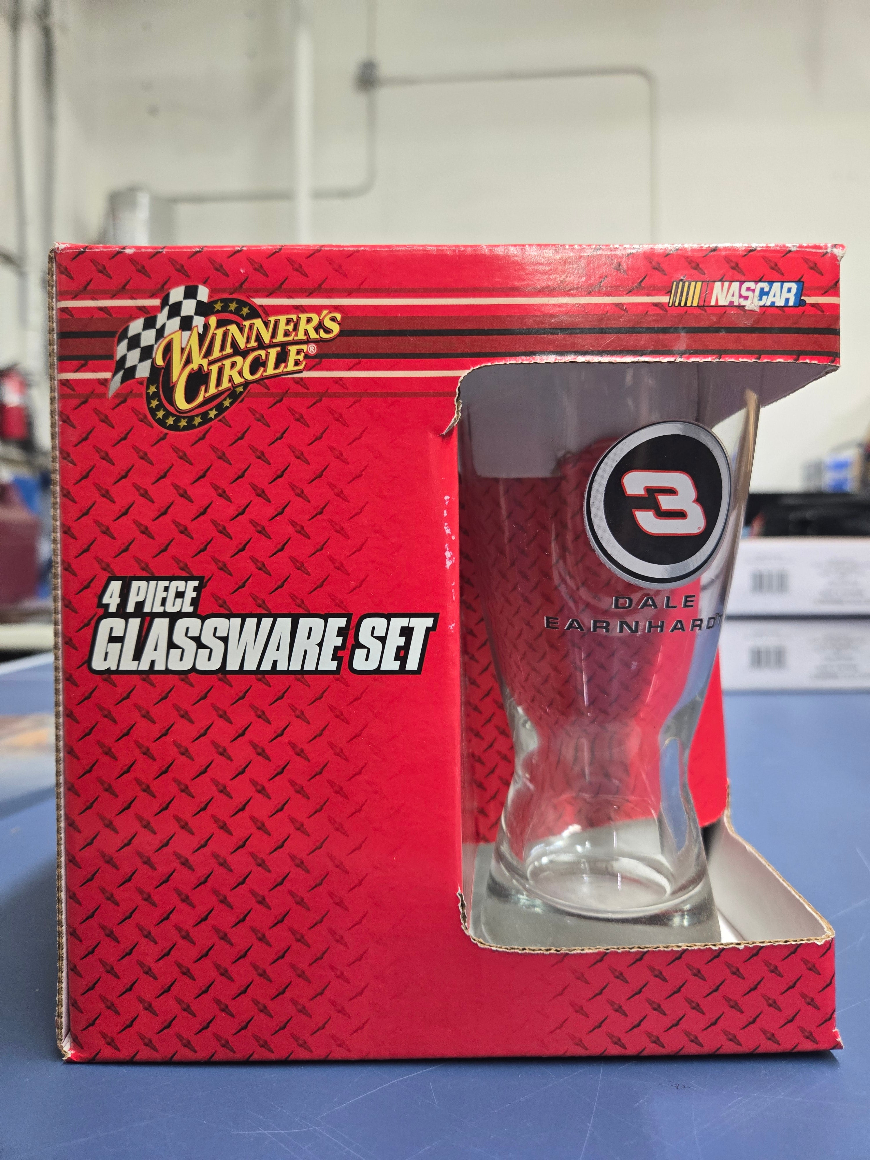 Jimmie Johnson #48 Winner’s Circle 4-Piece Glassware Set Nascar Unopened Box