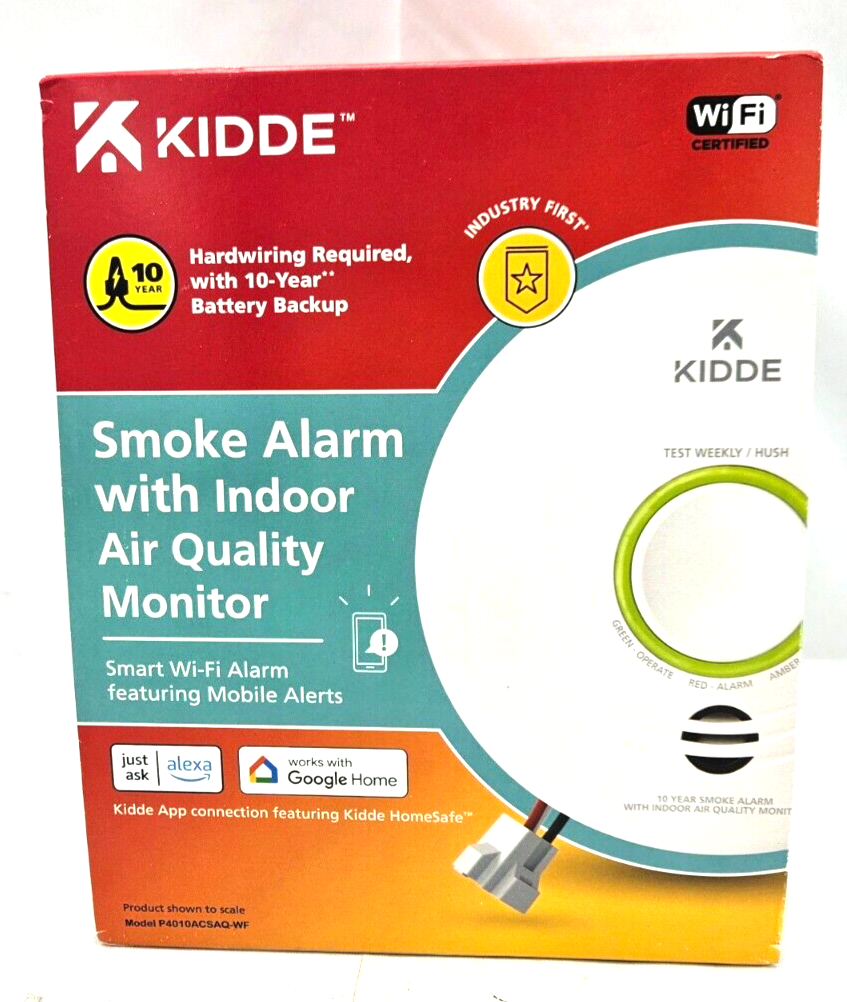 Kidde P4010ACSAQ-WF Indoor Smoke Alarm - White (2B)