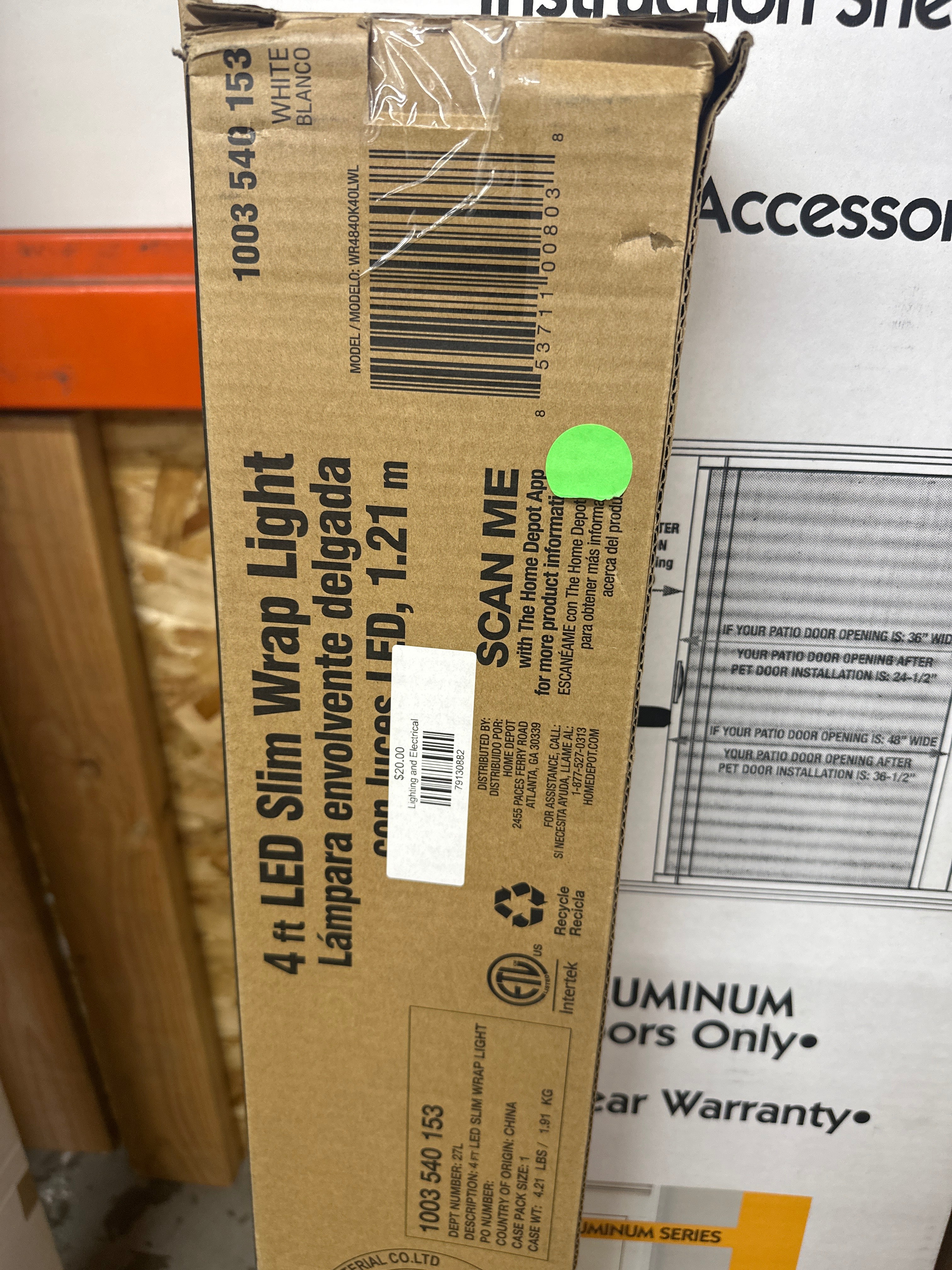 Commercial Electric 4ft LED Slim Wrap Light