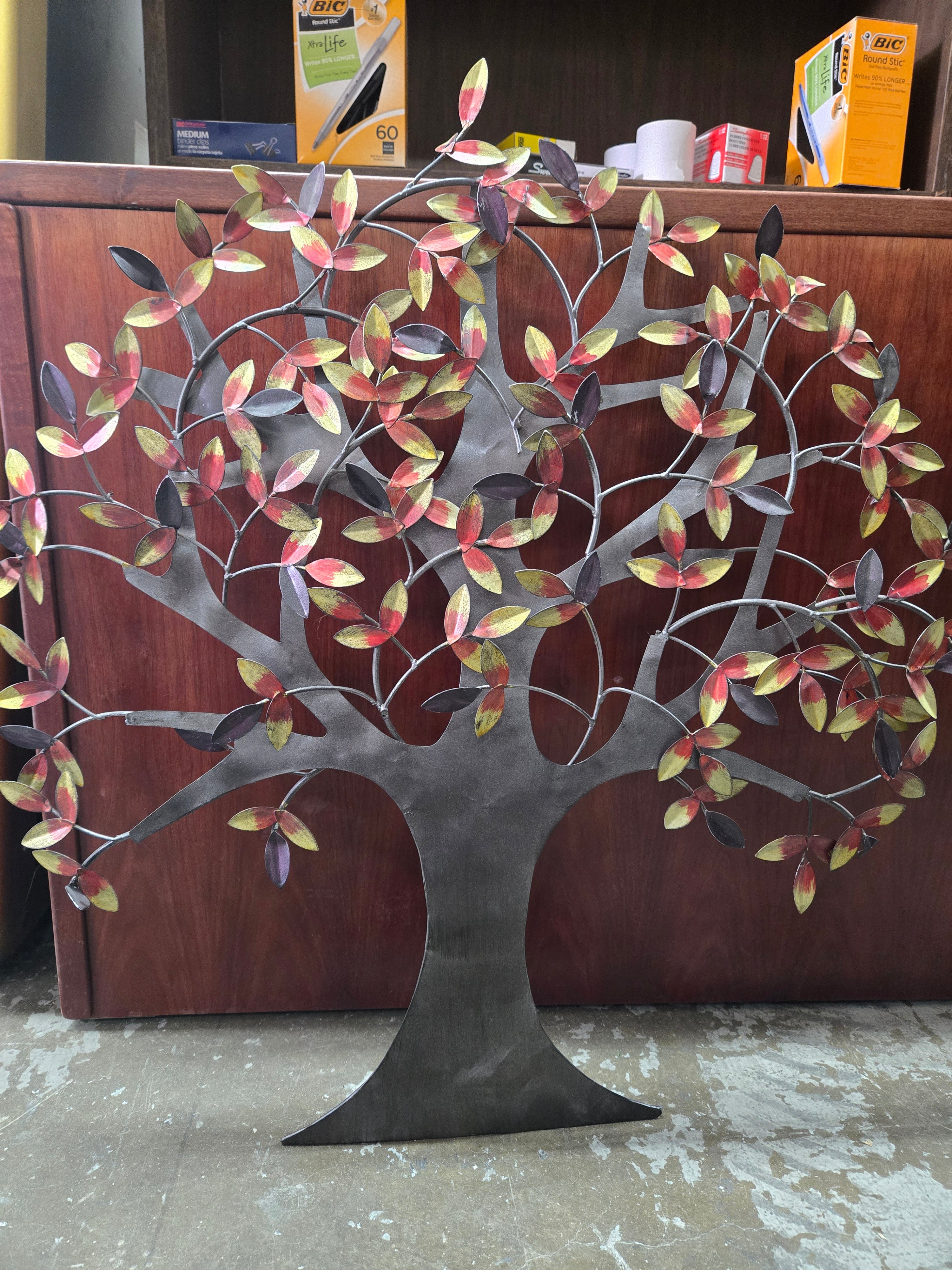 Metal Maple Tree Art