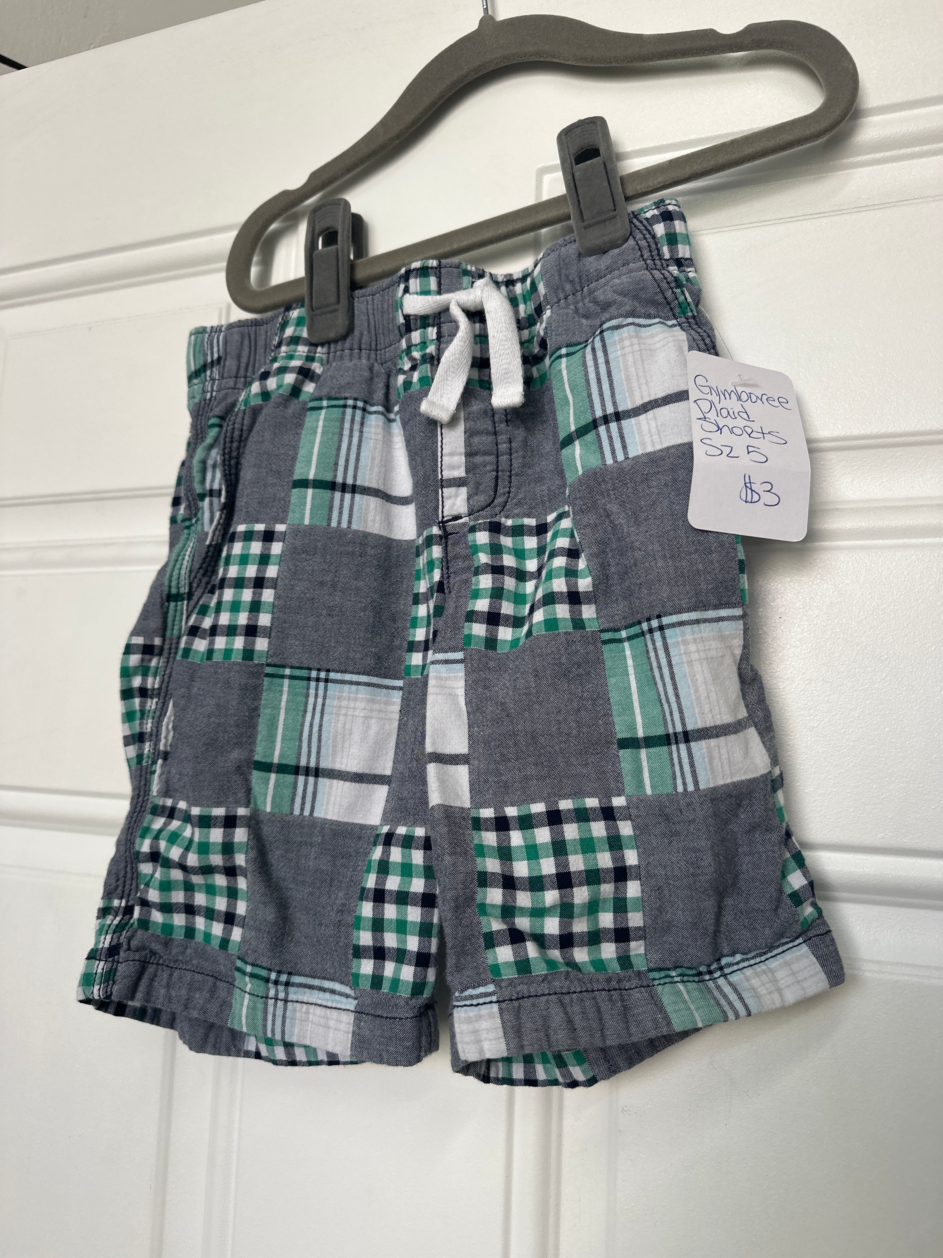 Gymboree Kids Plaid Shorts Sz 5