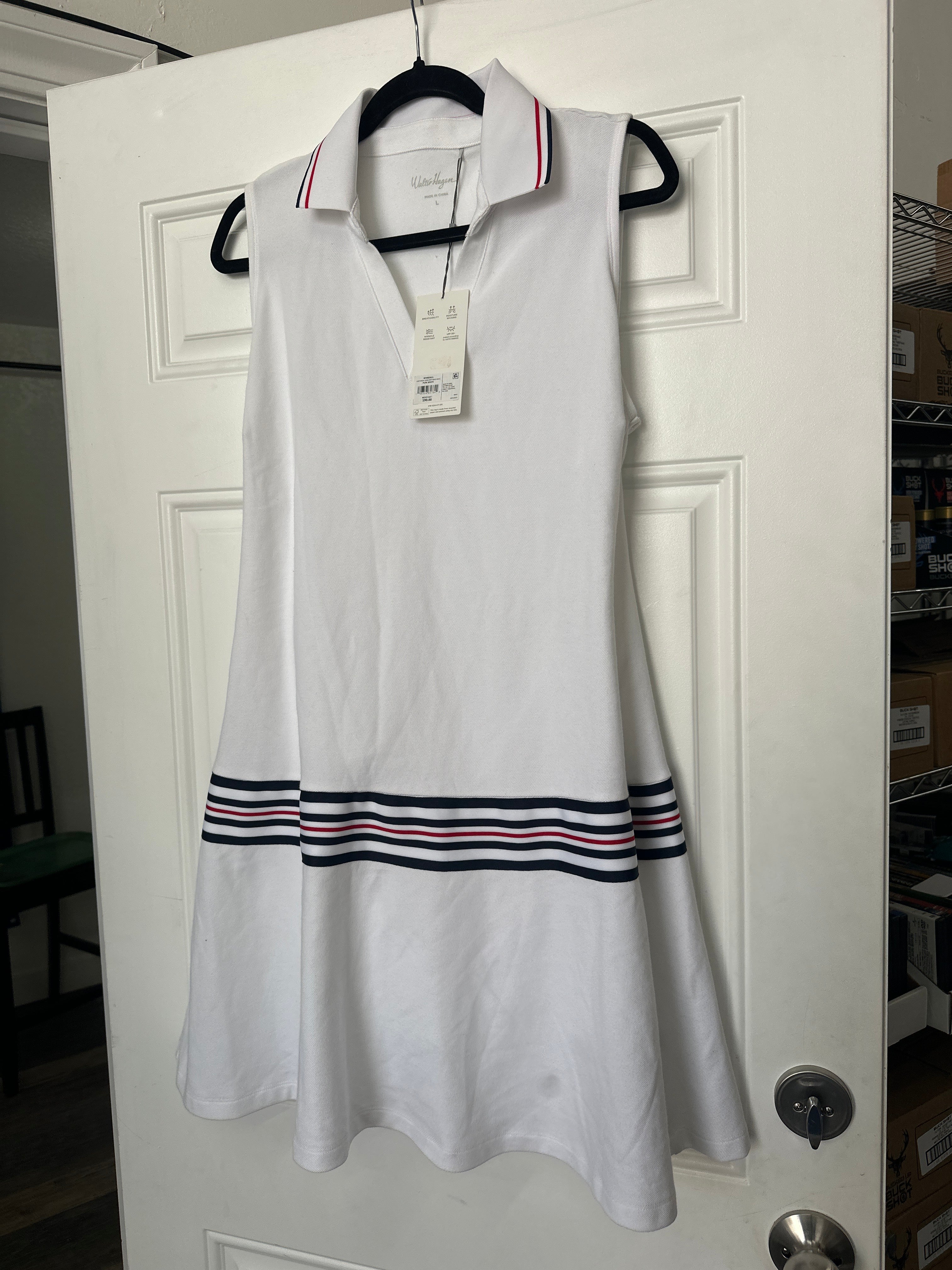Women’s Walter Hagen Drop Waist Clubhouse Dress L NWT