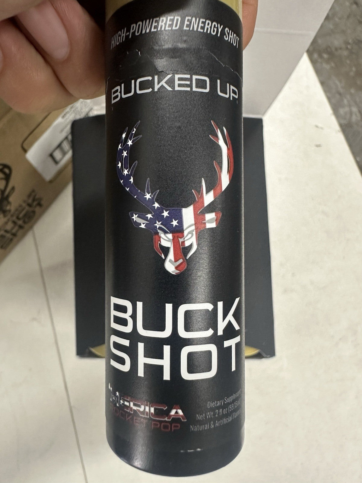 Bucked Up Buck Shot Energy Shot, Rocket Pop - Quantity 12