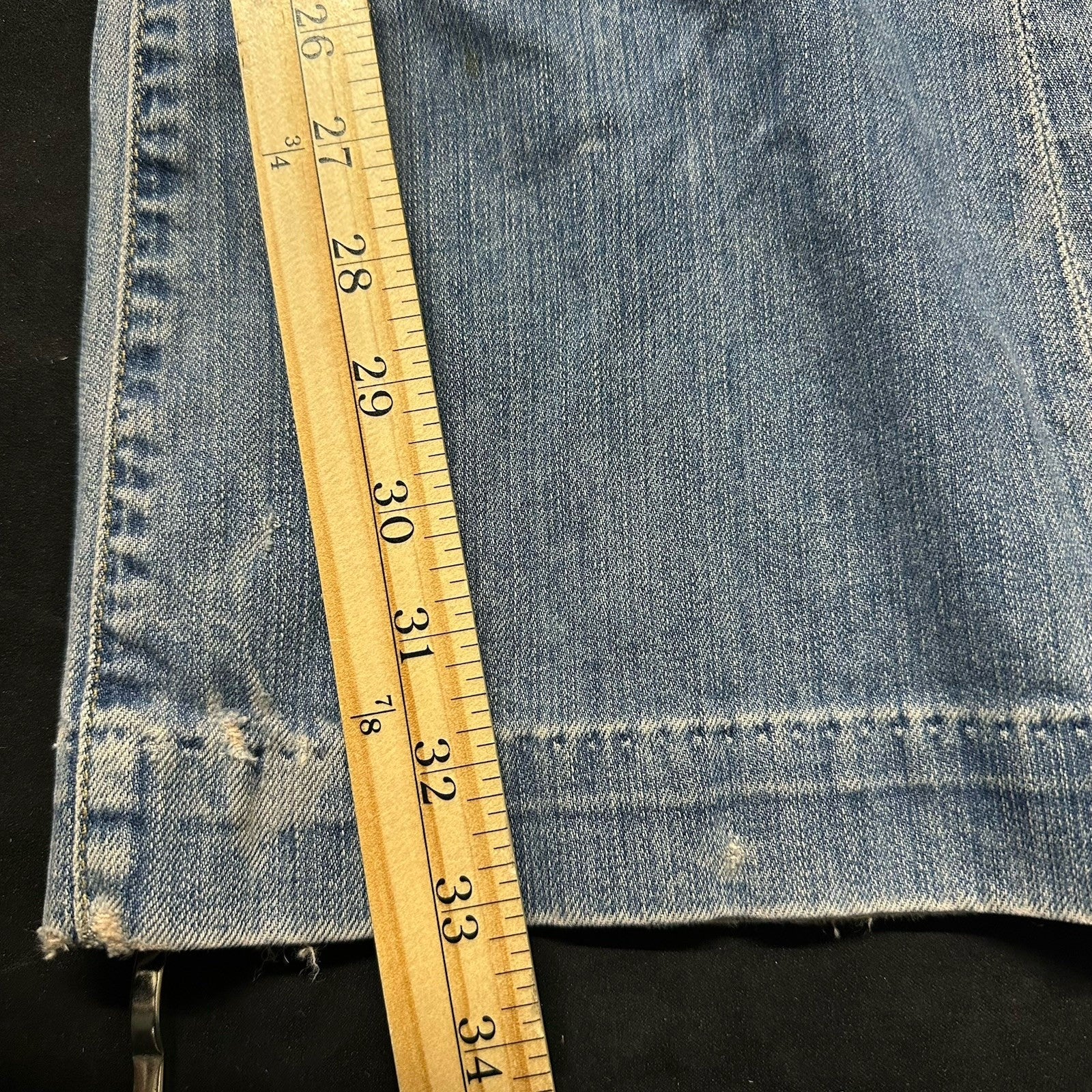 Citizens Of Humanity Hutton Wide Leg Women’s Size 27 Blue Denim Made In USA 0087
