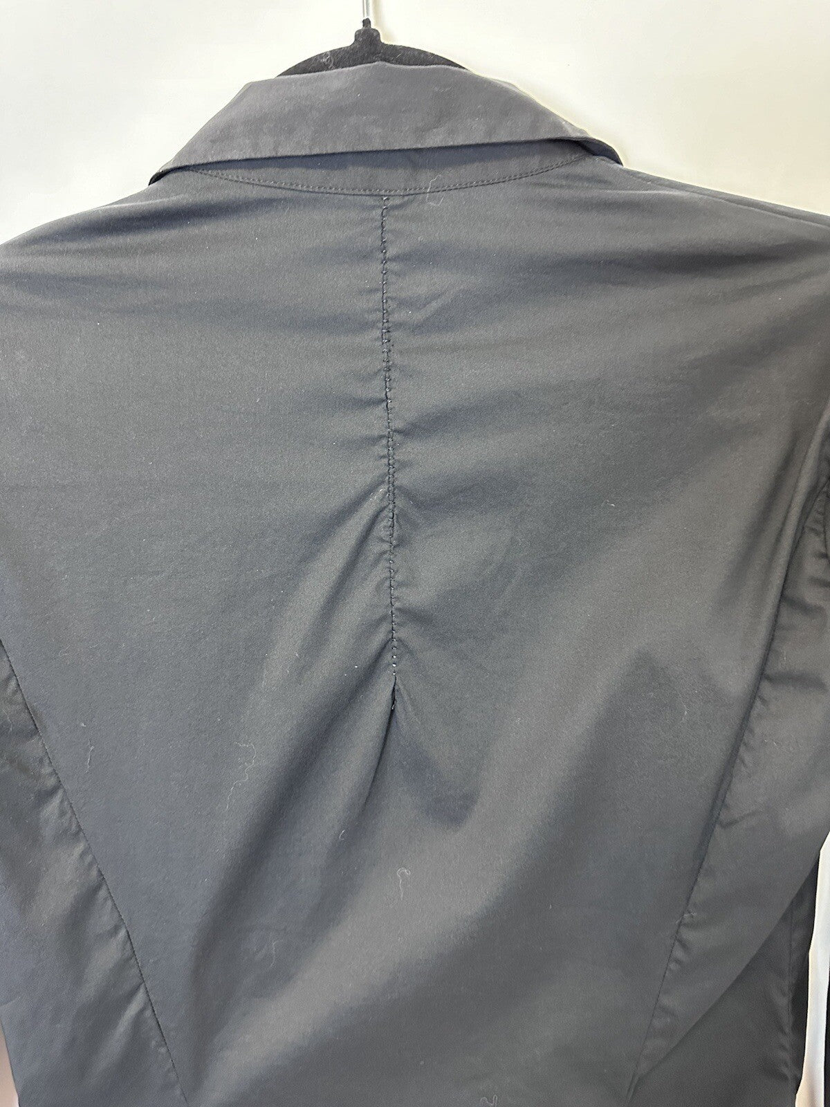 Masnada Italian Designer Black Long Sleeve Button Up Top Avant Garde Sz 6/42