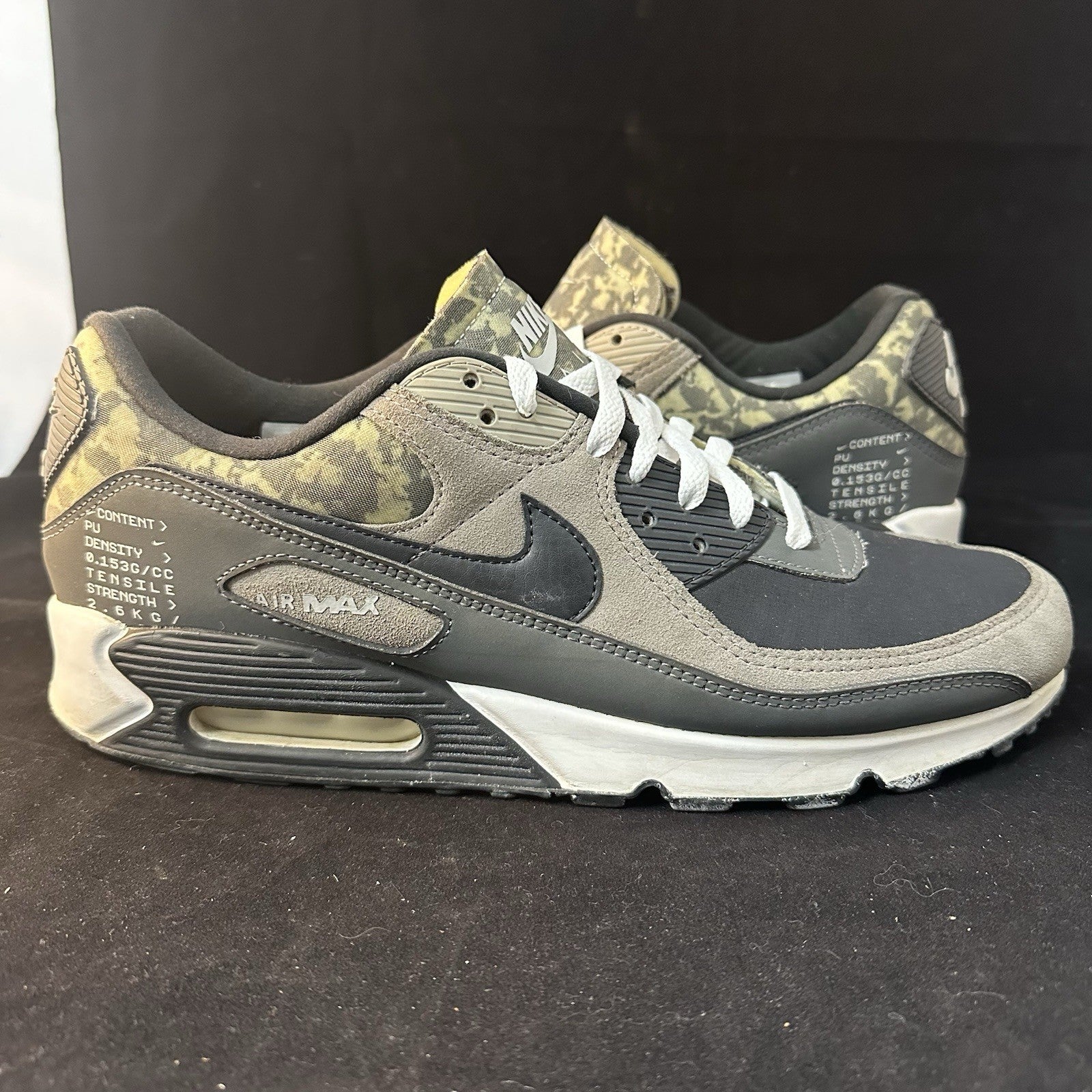 Nike Air Max 90 SE Enigma Stone - Iron Grey/White (CT1688-001) Mens Size 12