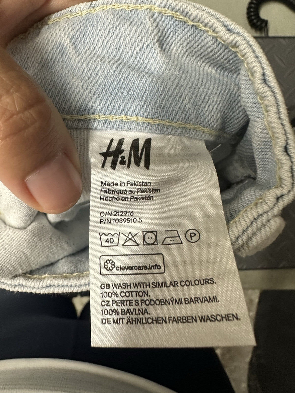 H&M &Denim US 26 90s Straight Droit 90s Water Saving Collection Wide Leg (0039)
