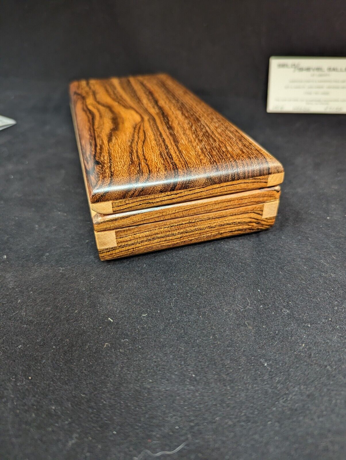 Hand crafted Wood Box 4" X 8" X 1 3/4"