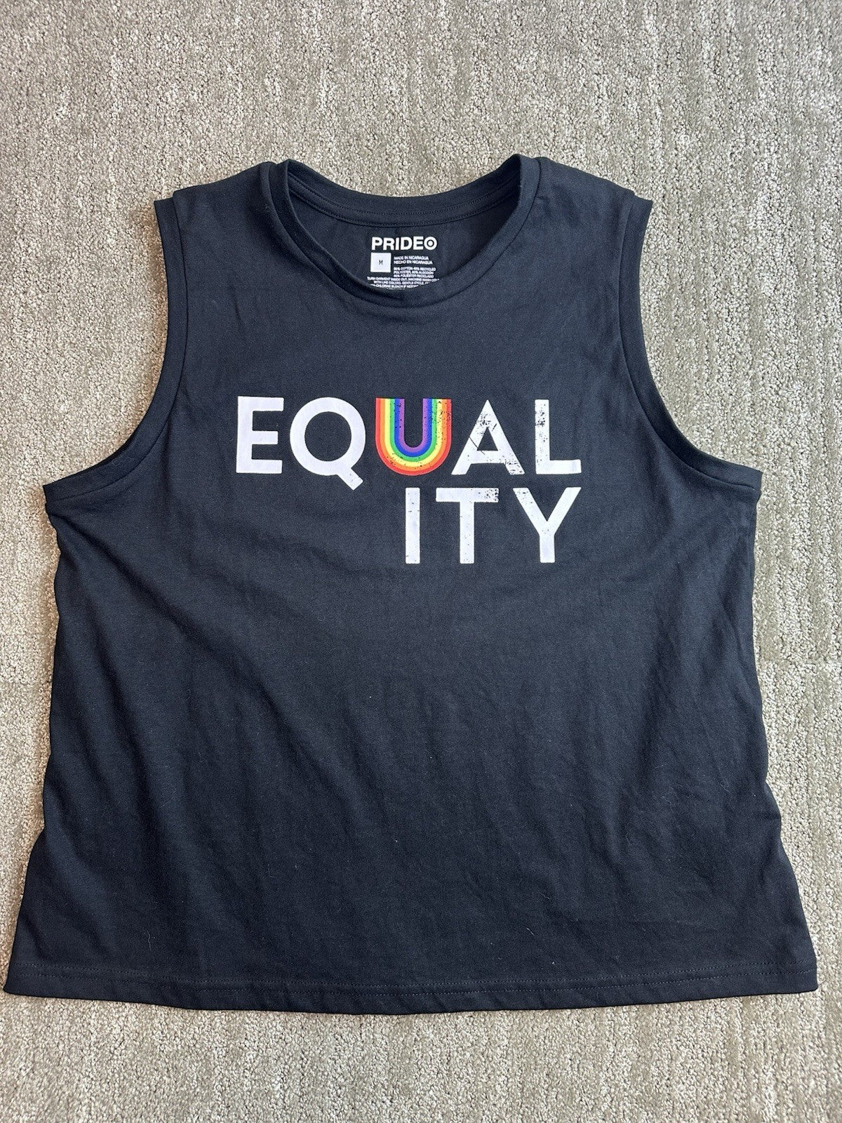 Target Equality Pride Tank Top MEDIUM black (0010)