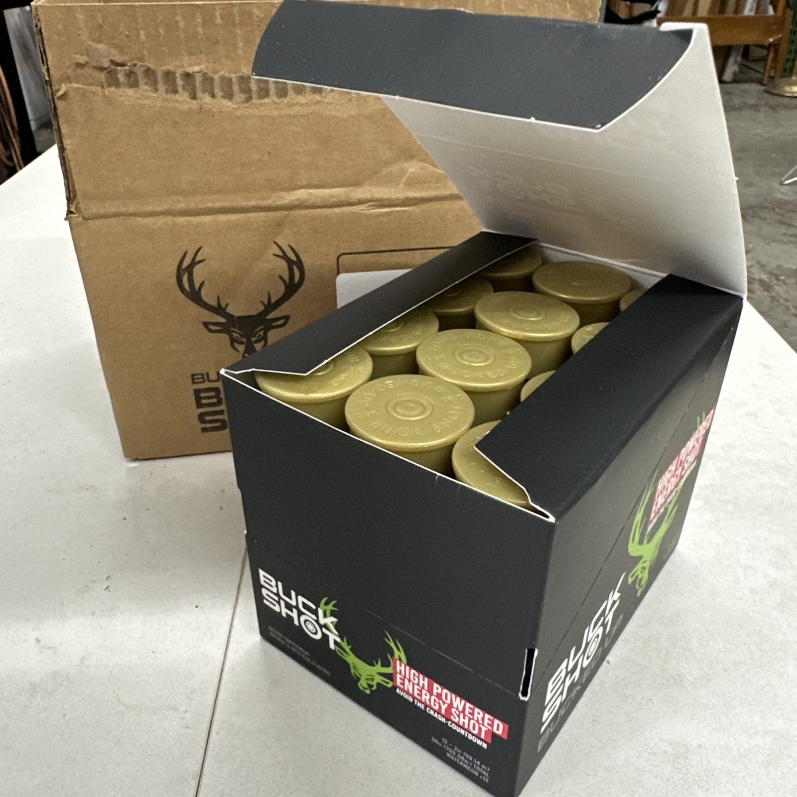 Bucked Up Buck Shot Energy Shot, Watermelon- Quantity 12
