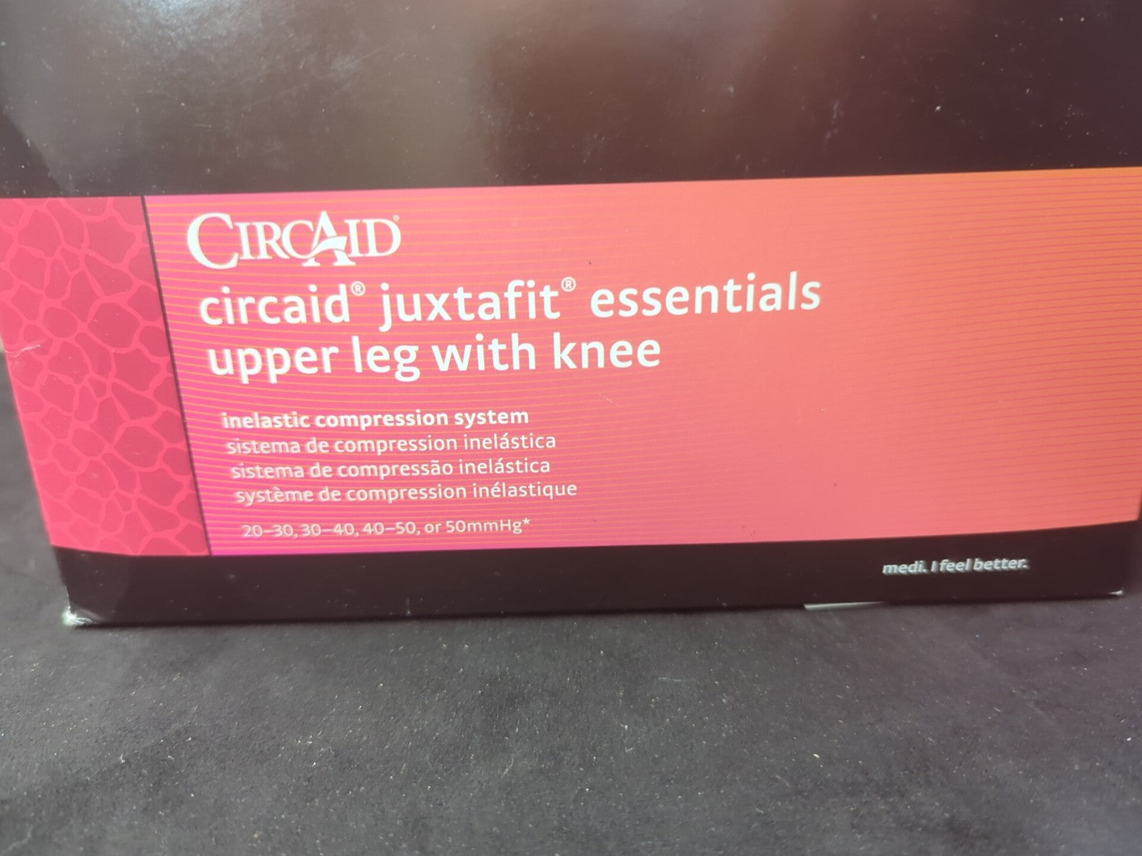 Medi CircAid Juxtafit Essentials Upper Leg w/Knee, Long, X-Large, Left 7B