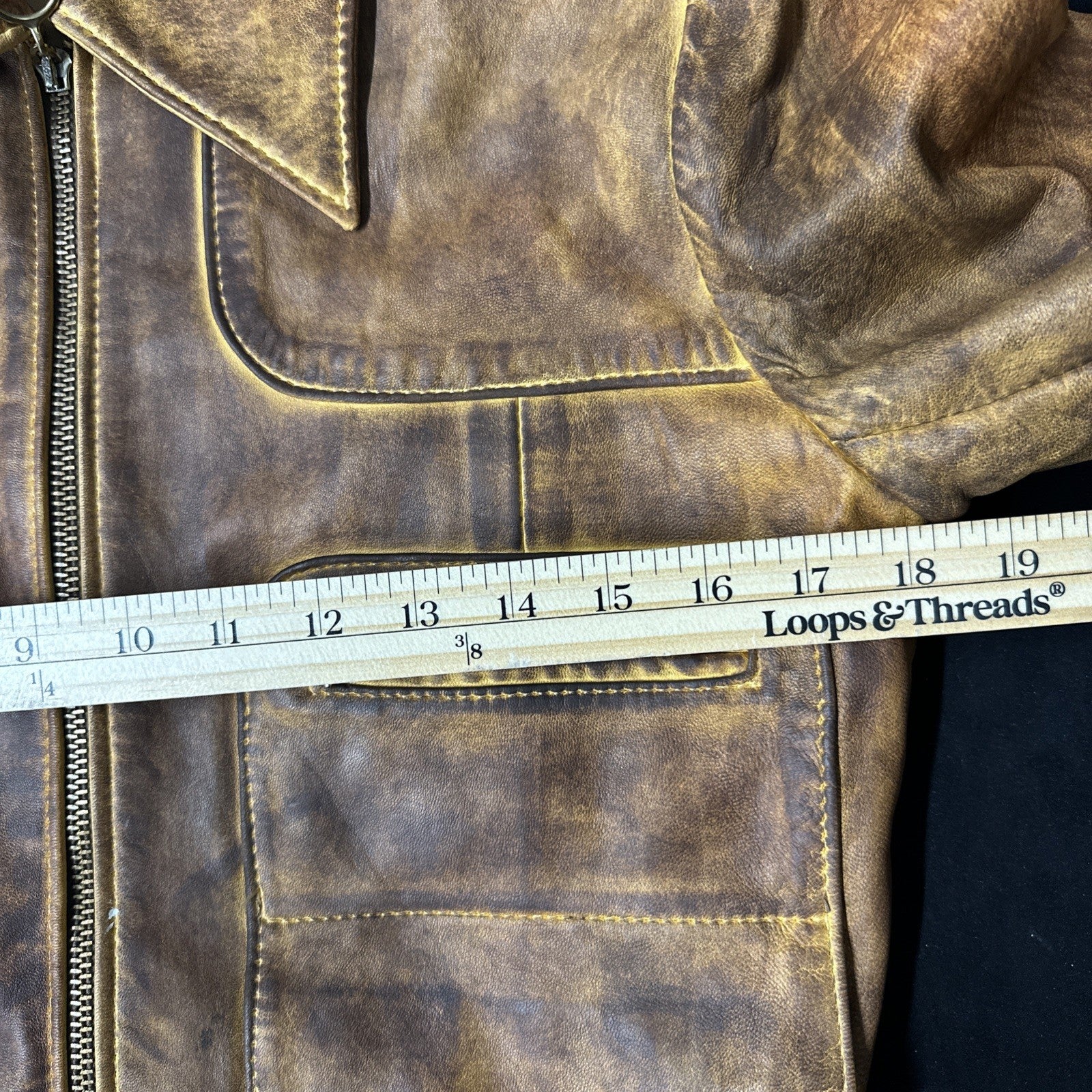 Women’s Santa Fe Leather Compay Jacket  Size 36 Made In USA 0088