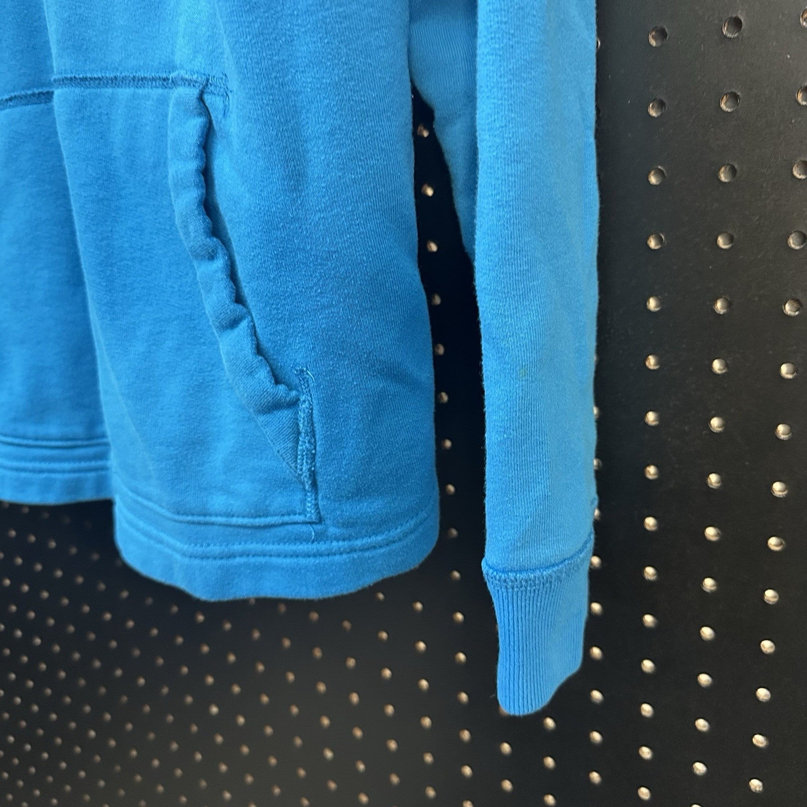 Hollister Hoodie Mens Medium Blue Pullover Sweatshirt Long Sleeve Drawstring Y2K
