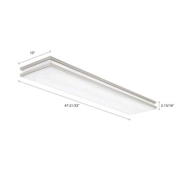 Lithonia Lighting Flush Mount Ceiling Lights Brushed Nickel LinearSaturn Led 12C
