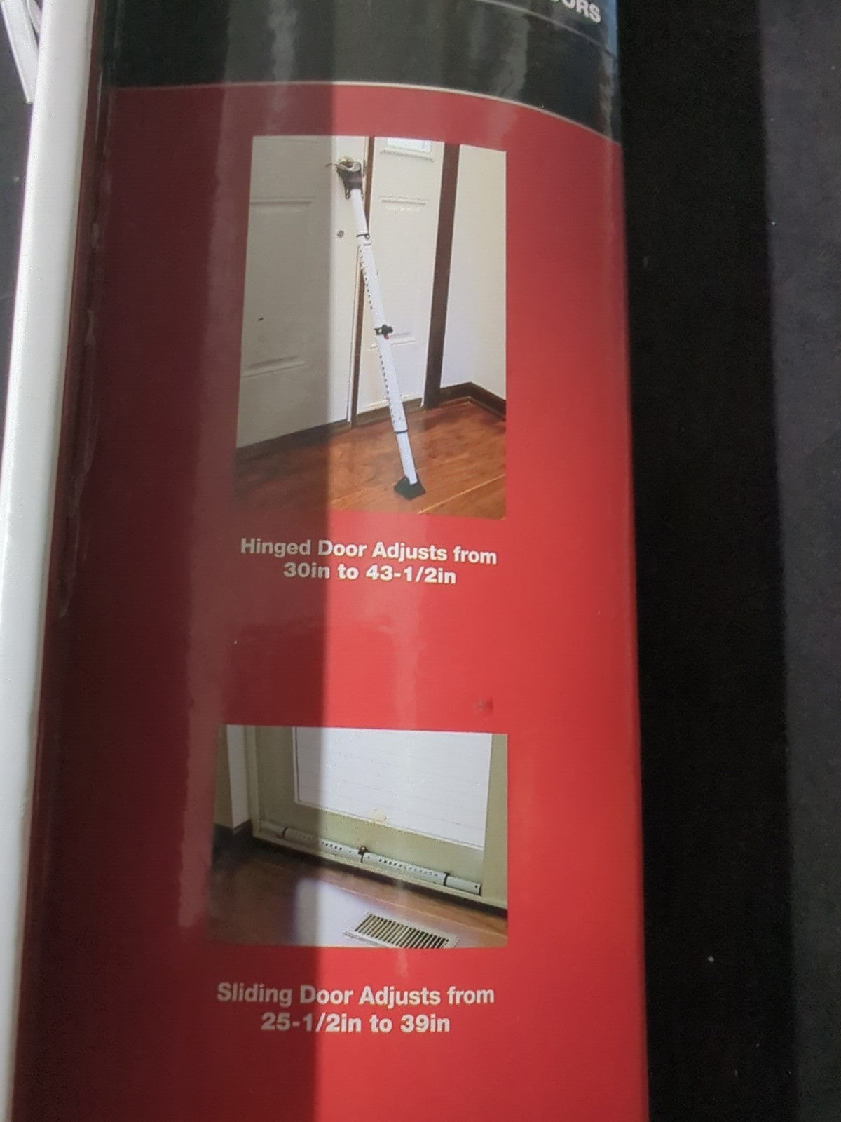 Master Lock 270D Dual Function Adjustable Door Security Bar 20-Gauge Steel 1C