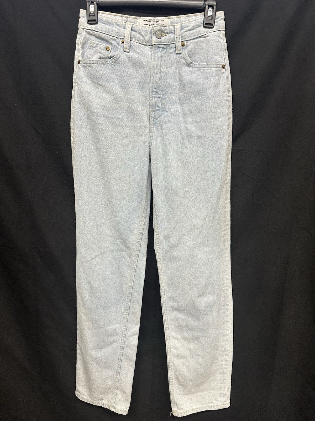 H&M &Denim US 26 90s Straight Droit 90s Water Saving Collection Wide Leg (0039)