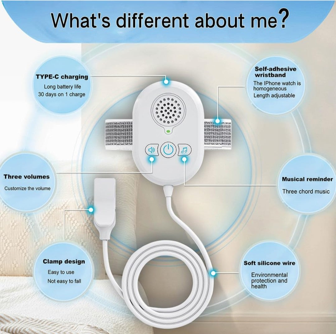 Bedwetting Alarm for Boys Girls Kids, Loud Sound and Strong Vibration, USB, 4C