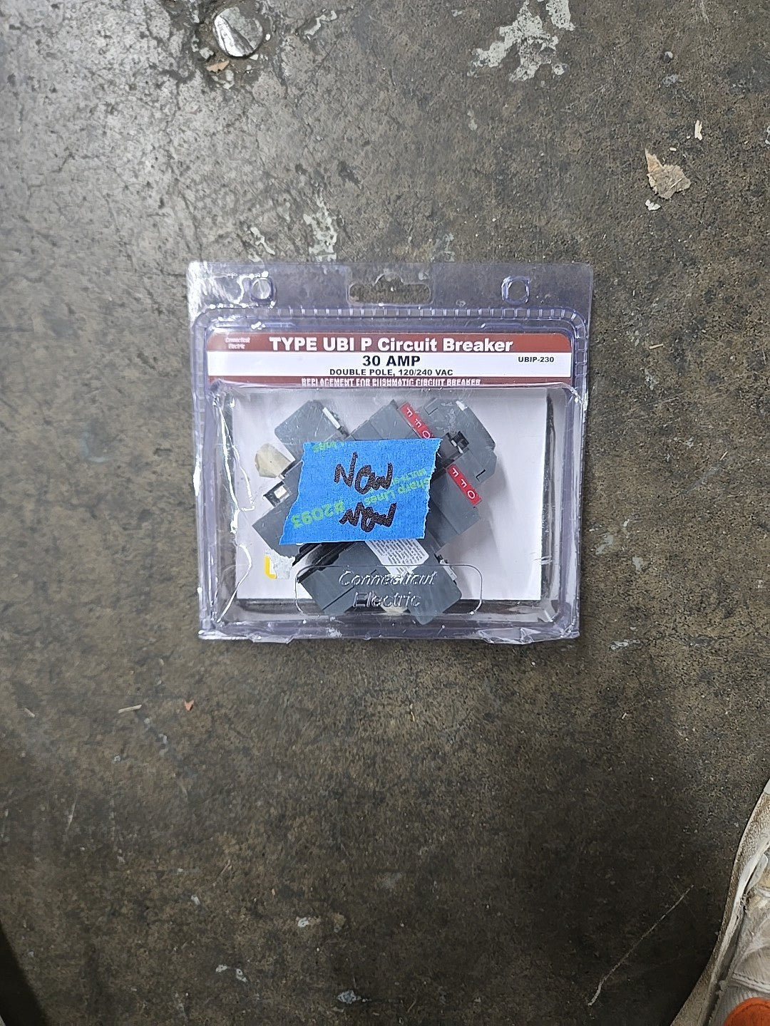 New UBIP 30 Amp 1-1/4 in. 2-Pole Pushmatic Replacement Circuit Breaker 7E