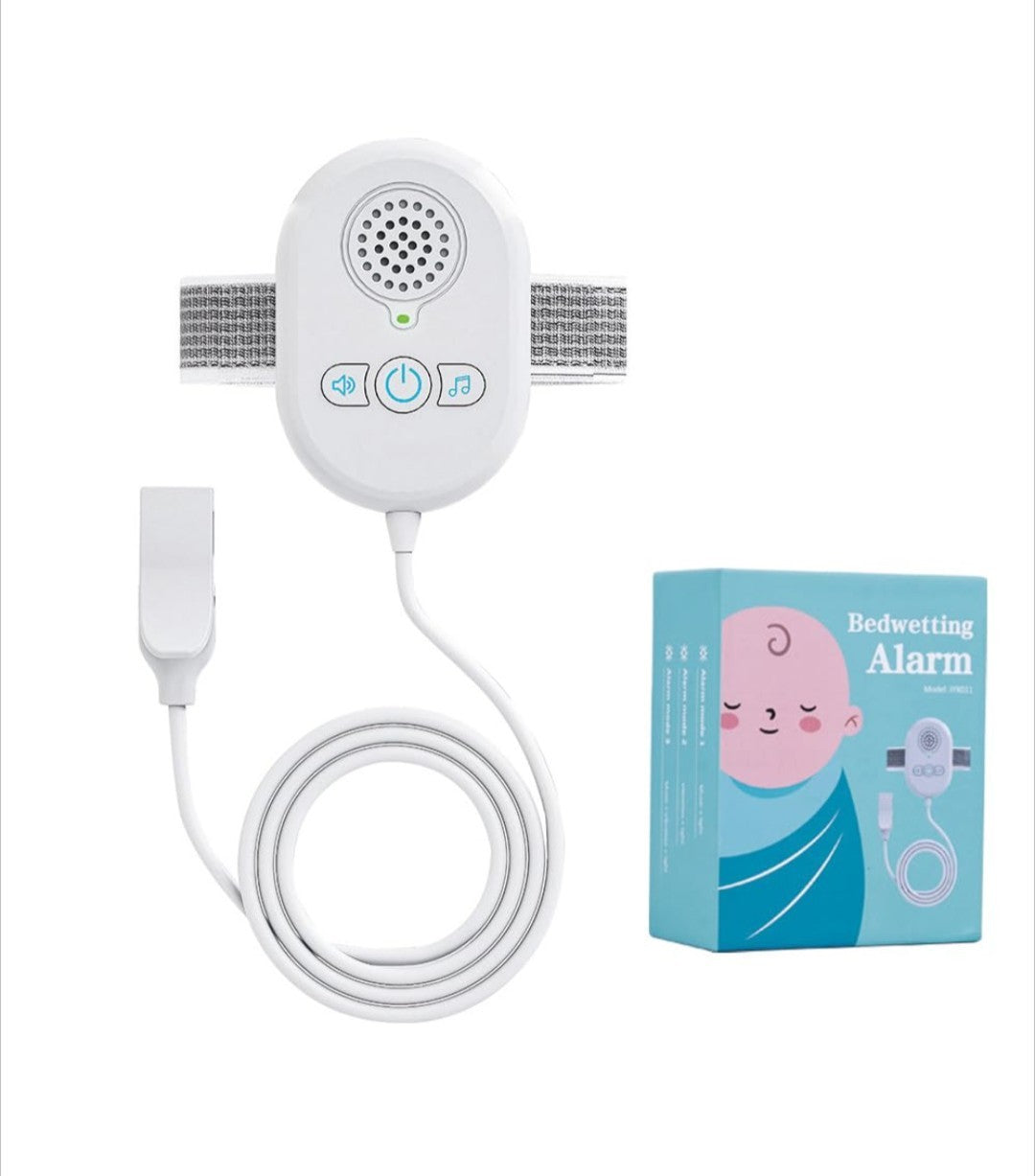 Bedwetting Alarm for Boys Girls Kids, Loud Sound and Strong Vibration, USB, 4C