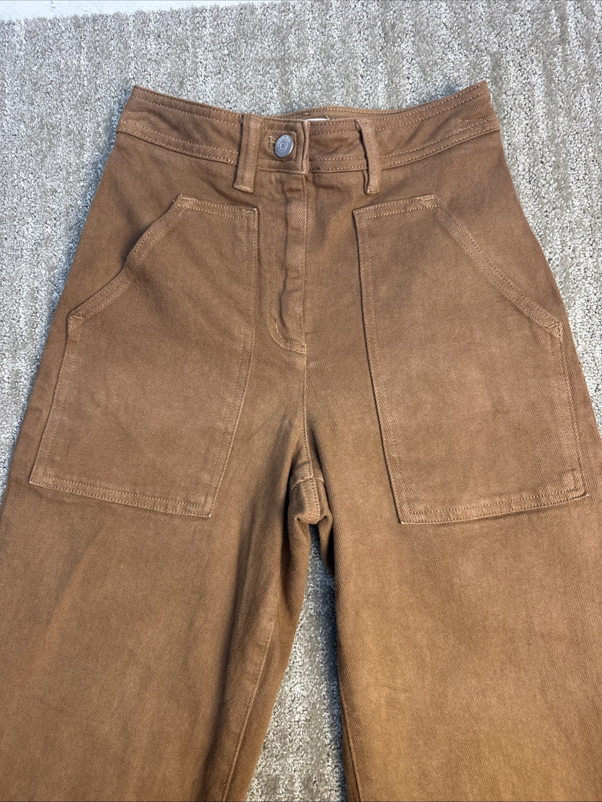 Aritzia Wilfred Free Riley Carpenter Pants Gold/Brown Size 00     (2.2)