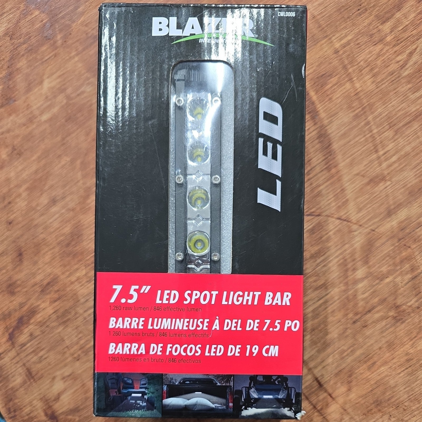 Blazer International CWL1116 6 in LED Spot Light Bar Open box 6C
