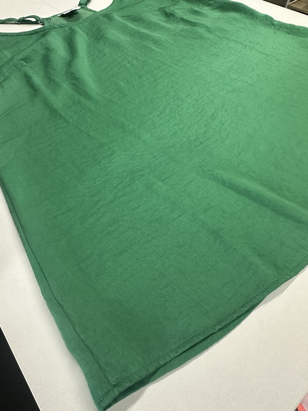 CAbi Park Racerback 6111 Green Ruffle Back Womens Size S Camisole Colorful