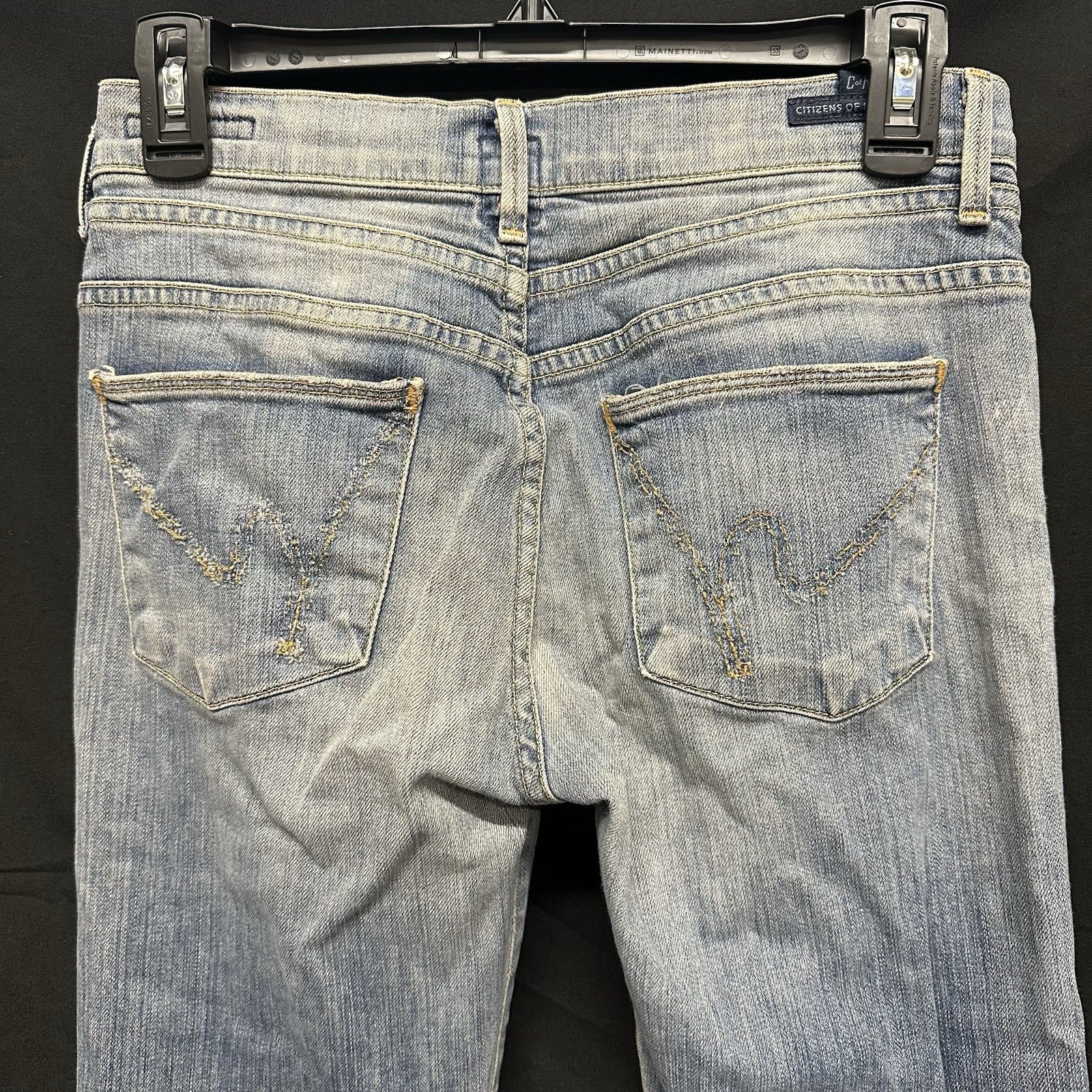 Citizens Of Humanity Hutton Wide Leg Women’s Size 27 Blue Denim Made In USA 0087
