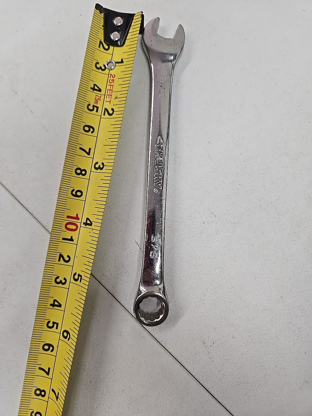 Husky Full Polish Combination Wrench SAE 12-Point 3/8 8C