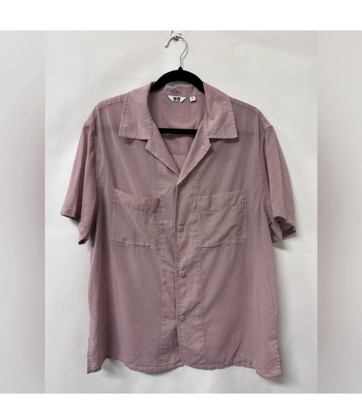 Uniqlo Woman’s XL 100% Cotton Blush Button Up 9.1