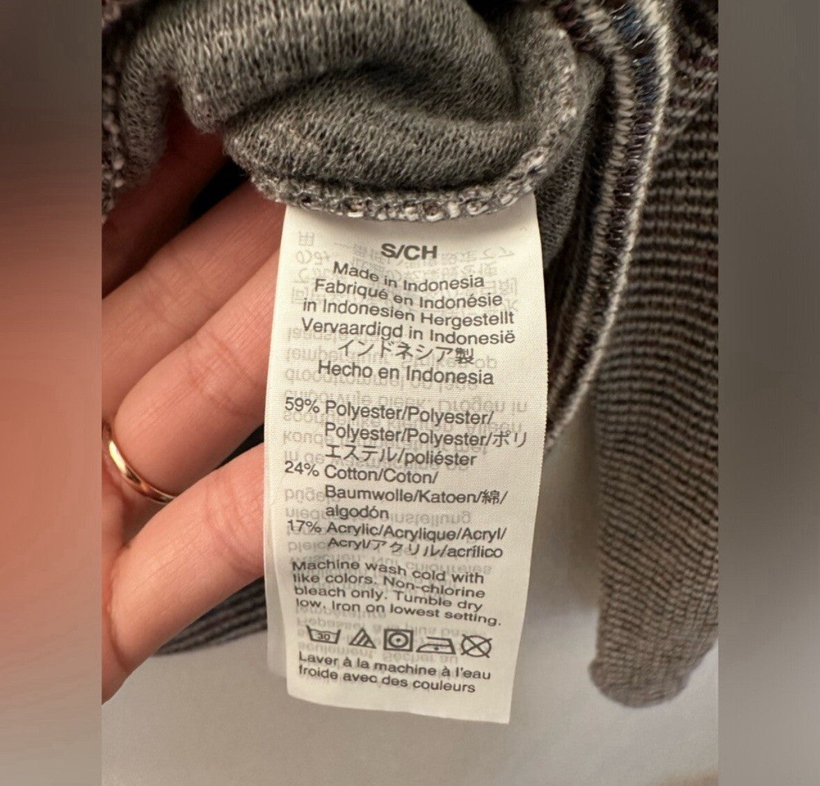 Madewell Rainbow Rib Textured Turtleneck Crop Top Sweater Size Small 3.6