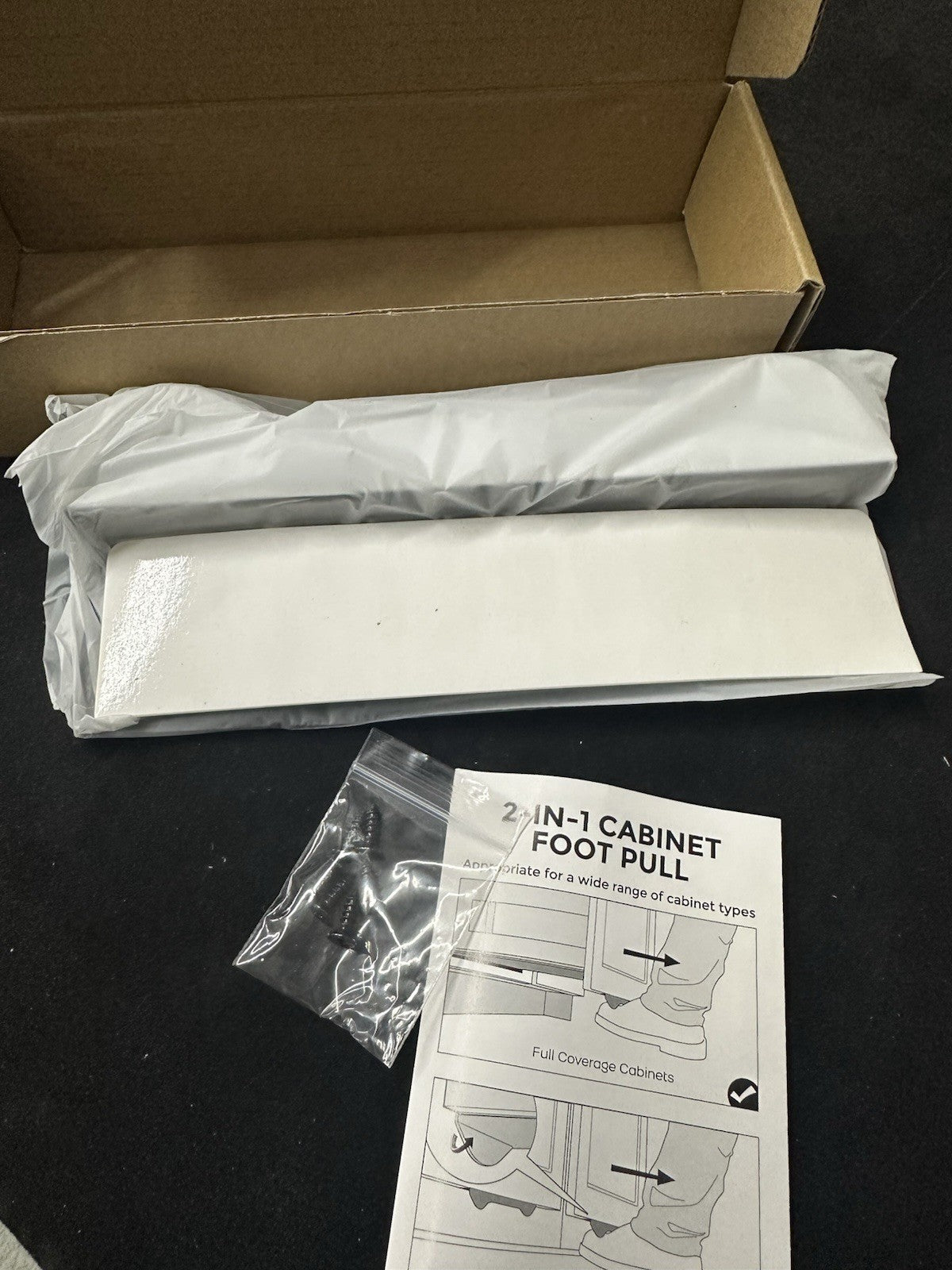 Gaodexin 2-in-1 Cabinet Foot Pulls 2-Pack (6b)