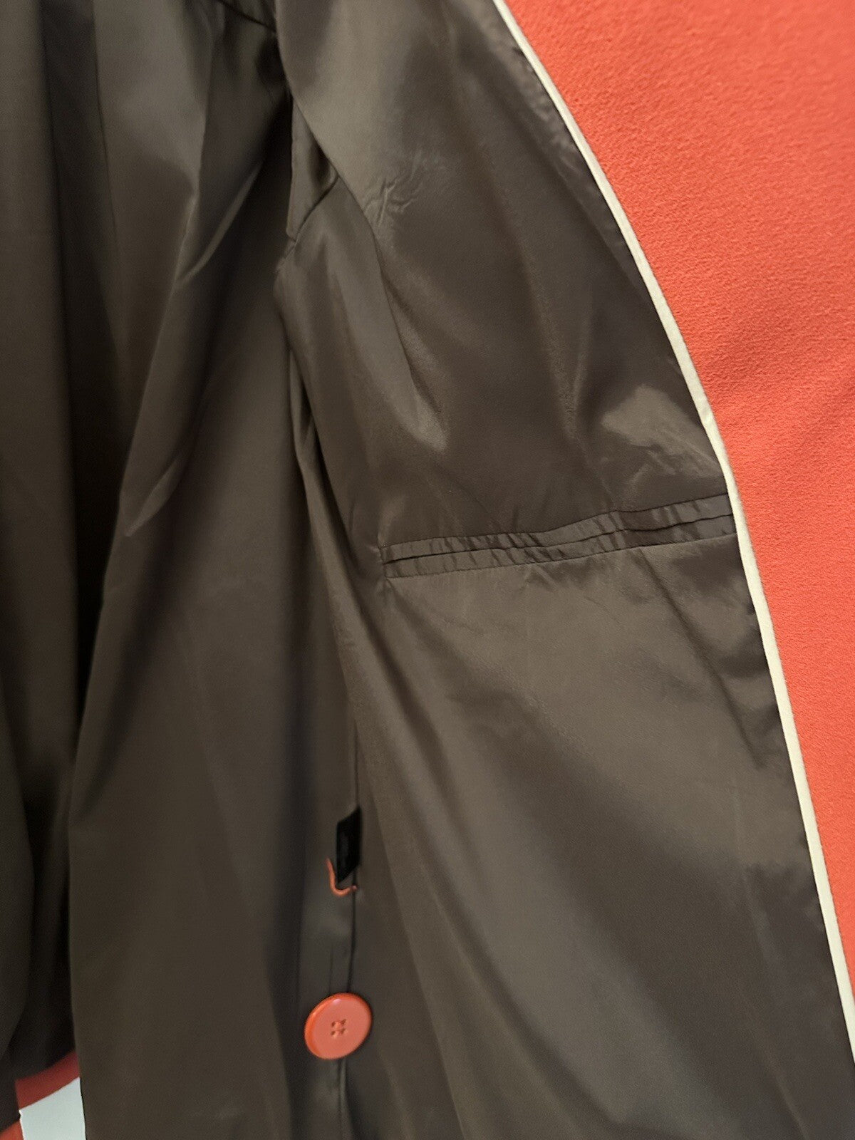 Woman’s Semantiks Burnt Orange Career Jacket Blazer Size Med 