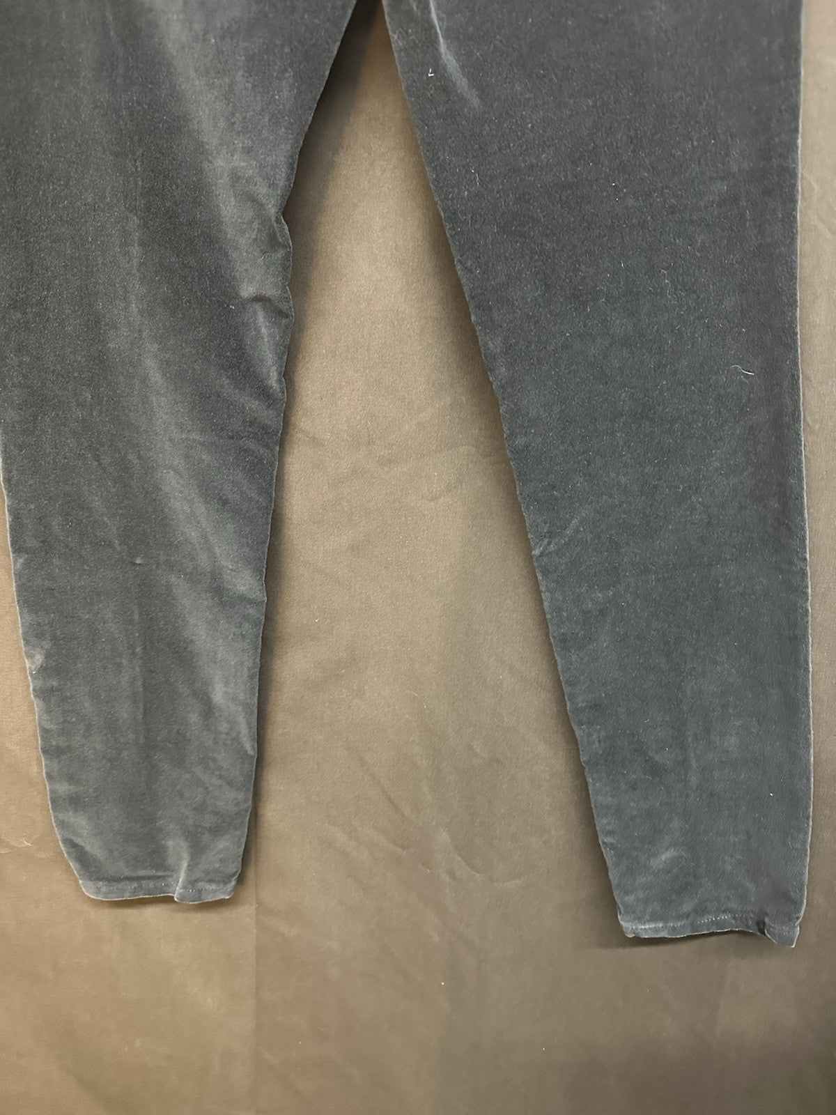 Banana Republic Women's Size 29 Velvet Pants Skinny Ankle Zipper Navy (0003)