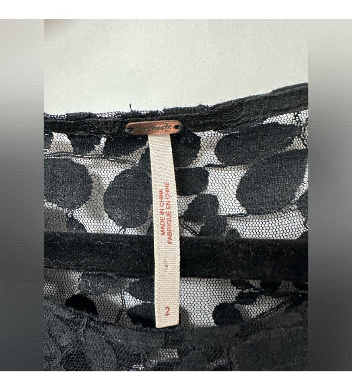 Free People Woman’s Black Lace Dress Size 2    (0063)