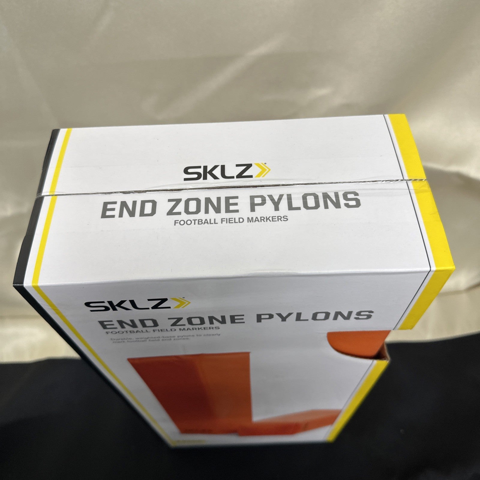 Football End Zone Pylons (1 Pair) | Orange, Durable Field Markers for Games 12B