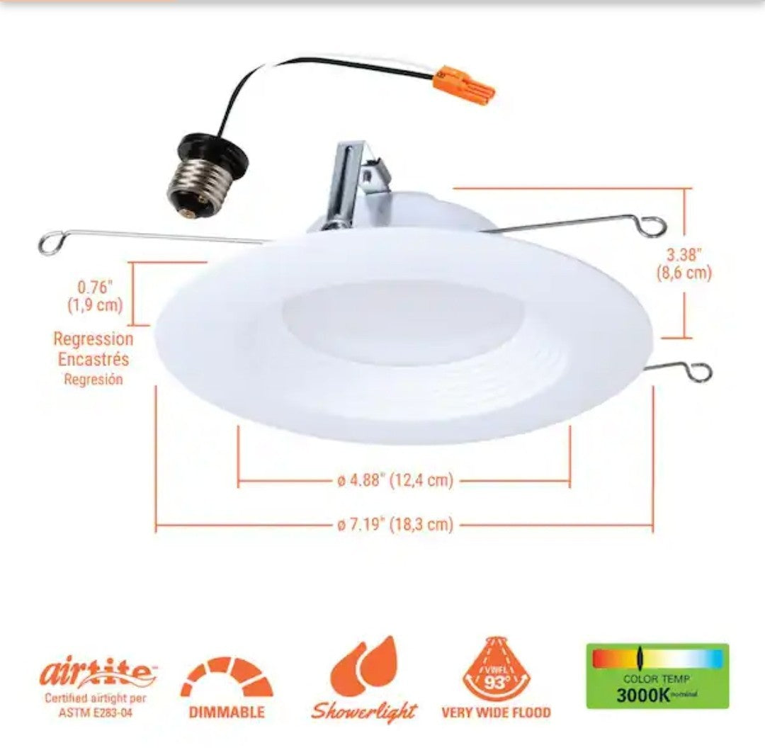 HALO LTE 5/6 in. Integrated LED Recessed Trim Housing (12-Pack) 19A